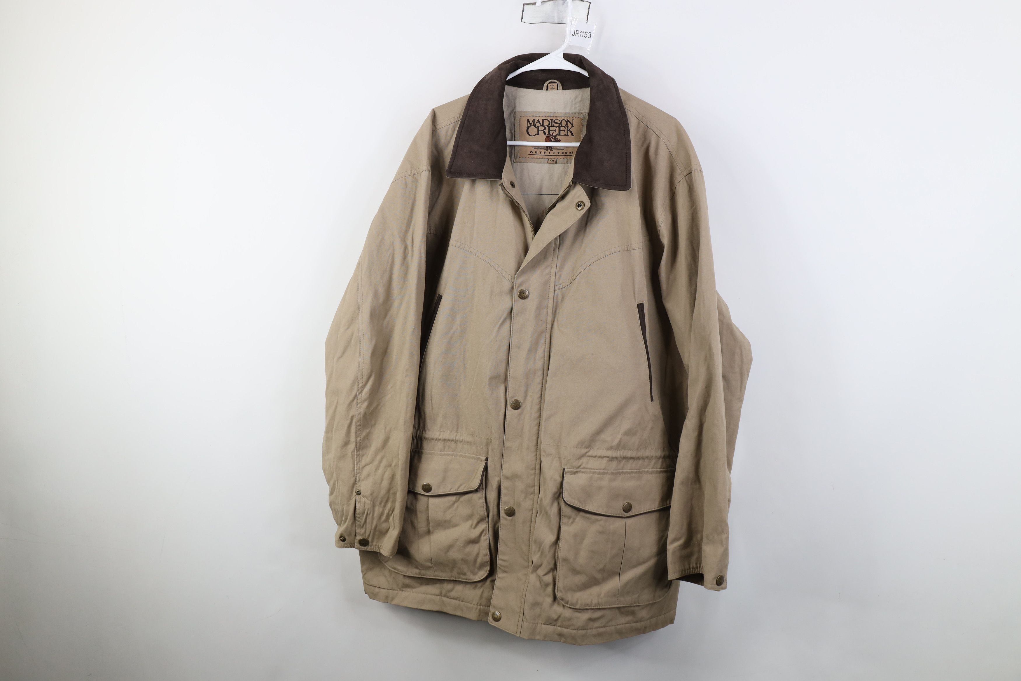 Vintage Vintage 90s Y2K Streetwear Leather Trim Parka Barn Jacket Size US XXL / EU 58 / 5 - 1 Thumbnail