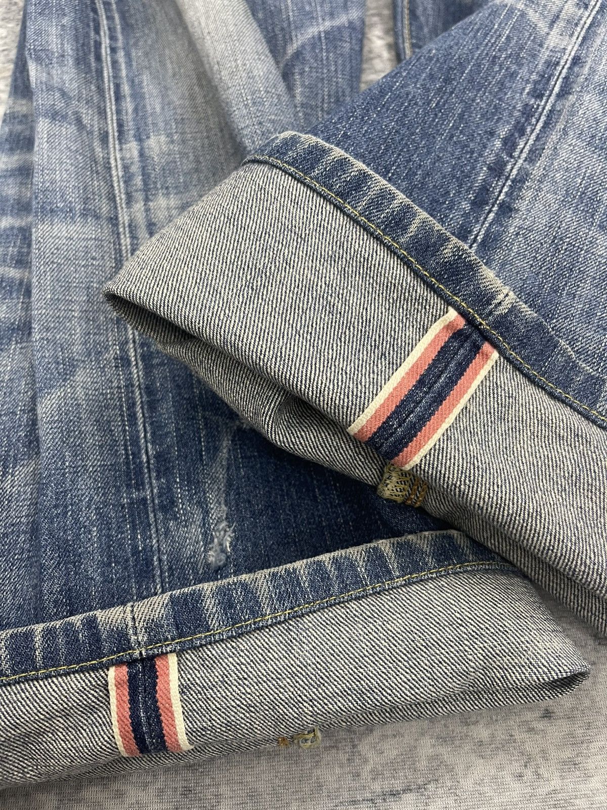 Edwin Vintage Edwin Distressed Salvage denim pants Size US 38 / EU 54 - 19 Thumbnail