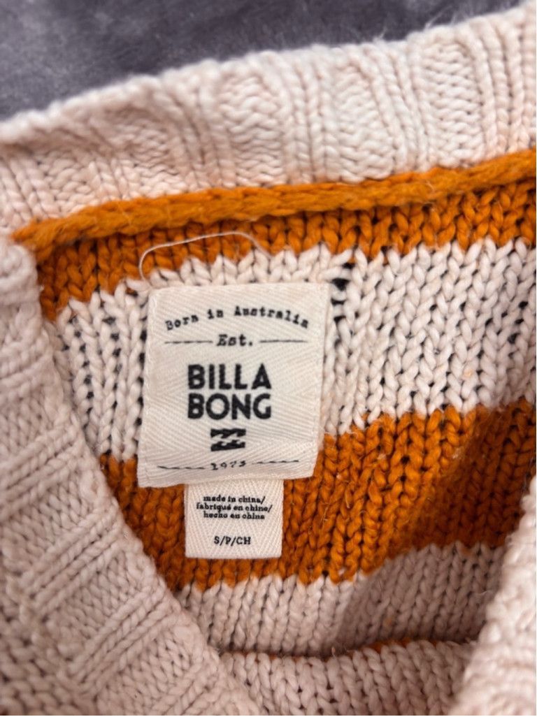 Billabong Women's Billabong Striped Sweater Size S Orange Beige Size XS / US 0-2 / IT 36-38 - 8 Thumbnail