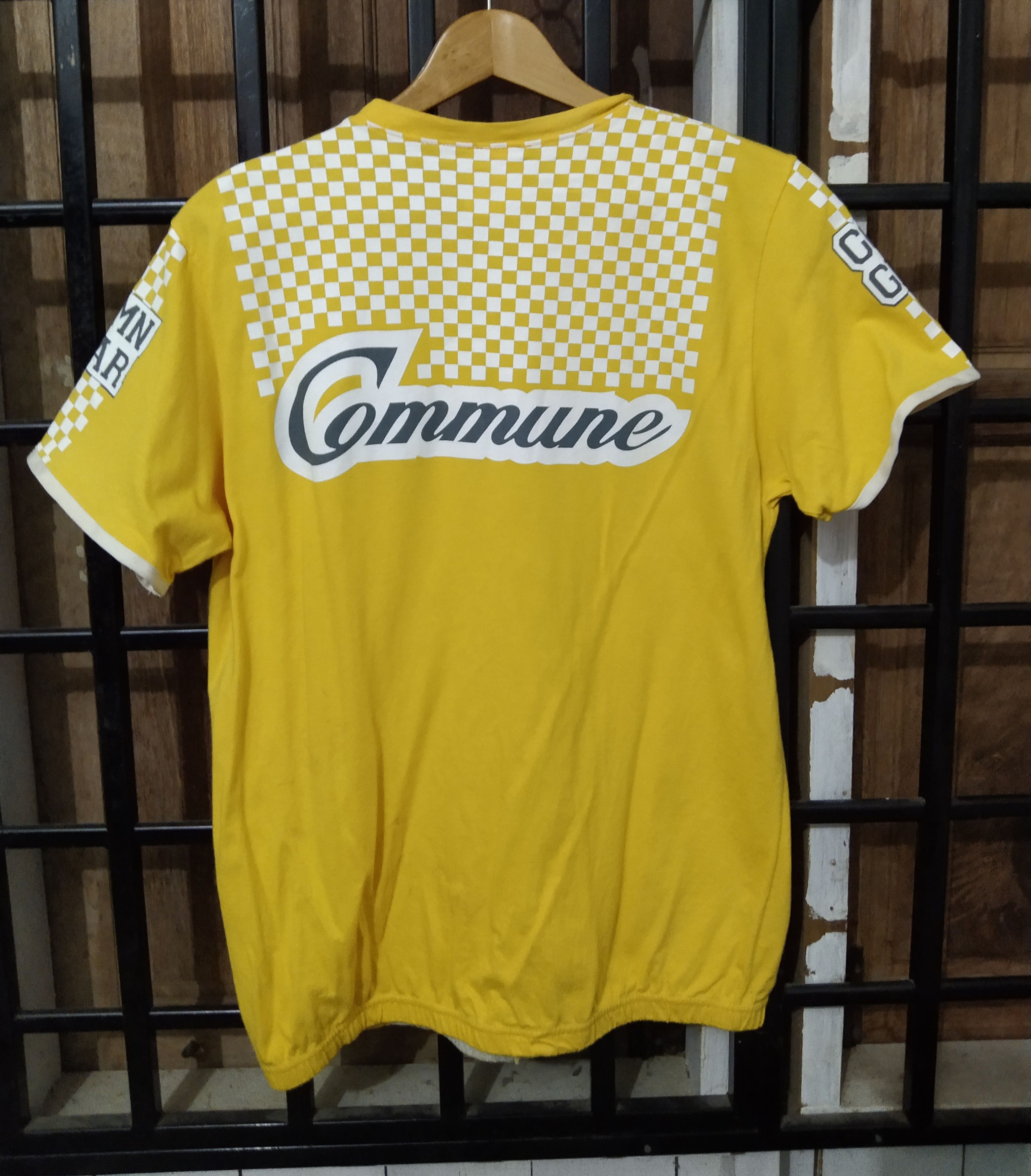 Vintage Vintage Yellow Commune Brand Full Zip Cycling Jersey Size US M / EU 48-50 / 2 - 2 Thumbnail
