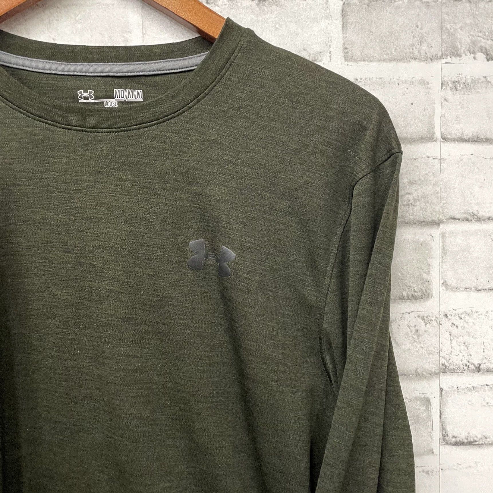 Under Armour Under Armour HeatGear Athletic Tee Loose long sleeve Mens Size M Green Size US M / EU 48-50 / 2 - 2 Thumbnail