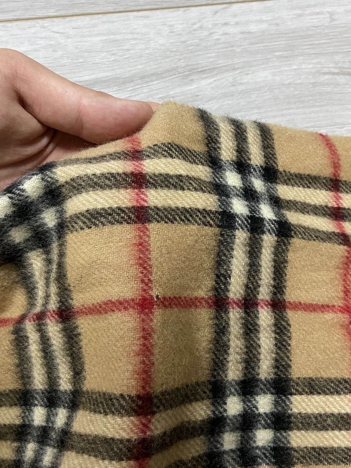 Burberry × Vintage Burberry Nova check vintage wool scarf Size ONE SIZE - 8 Thumbnail