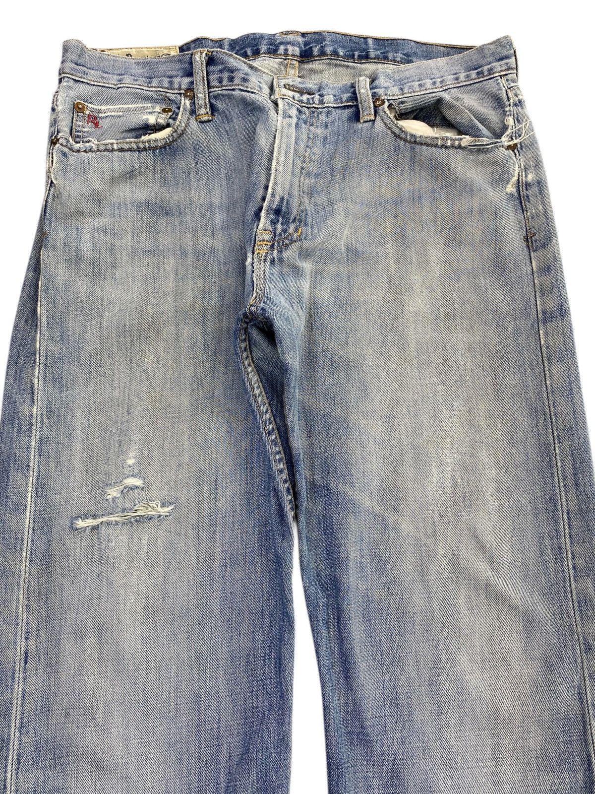Polo Ralph Lauren Polo Ralph Lauren Acid Blue Wash Style Loose Jeans Size US 34 / EU 50 - 2 Thumbnail