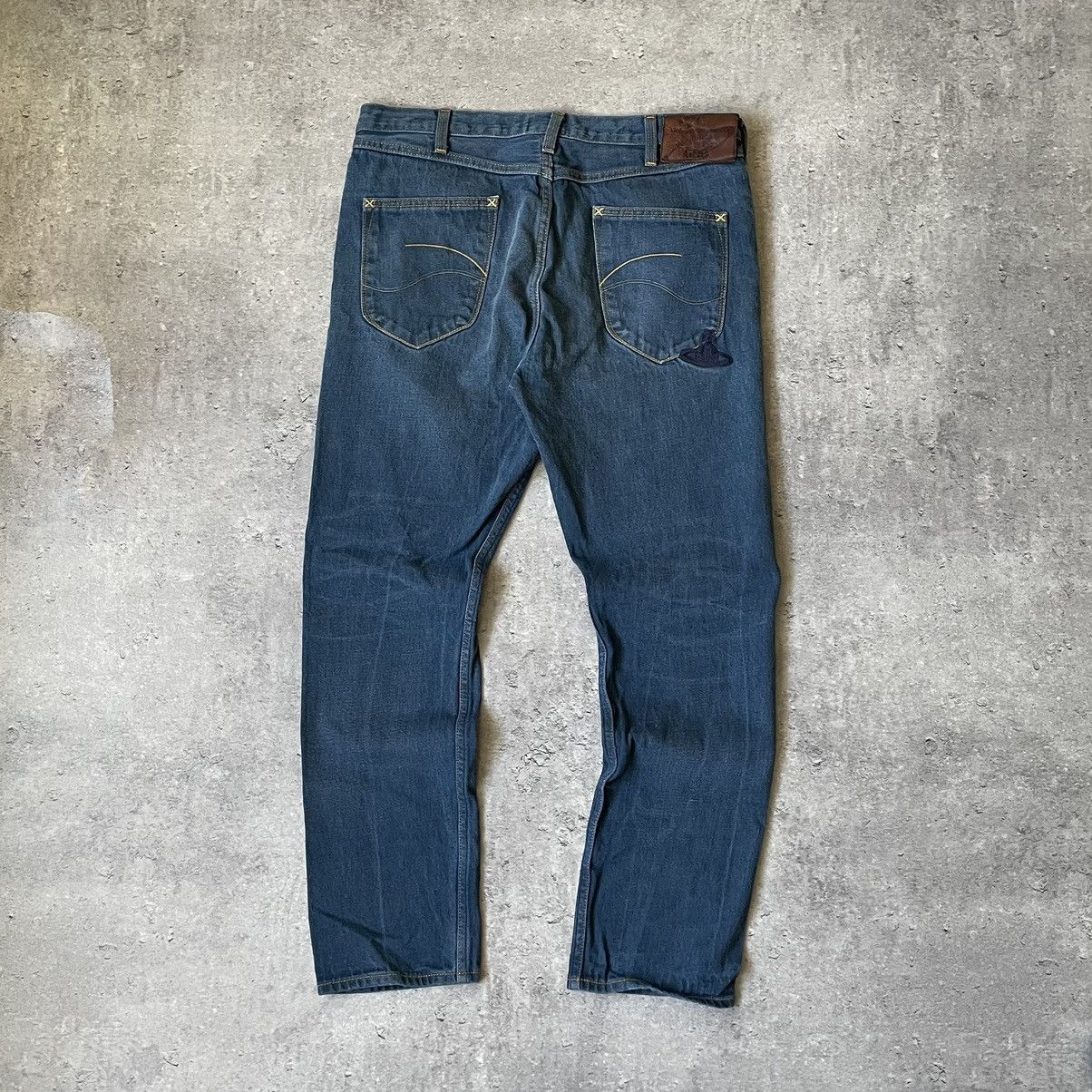 Lee × Vivienne Westwood Vintage LeeXViviene Weastwood Low Crotch Pants Pocket Logo Size US 34 / EU 50 - 1 Thumbnail