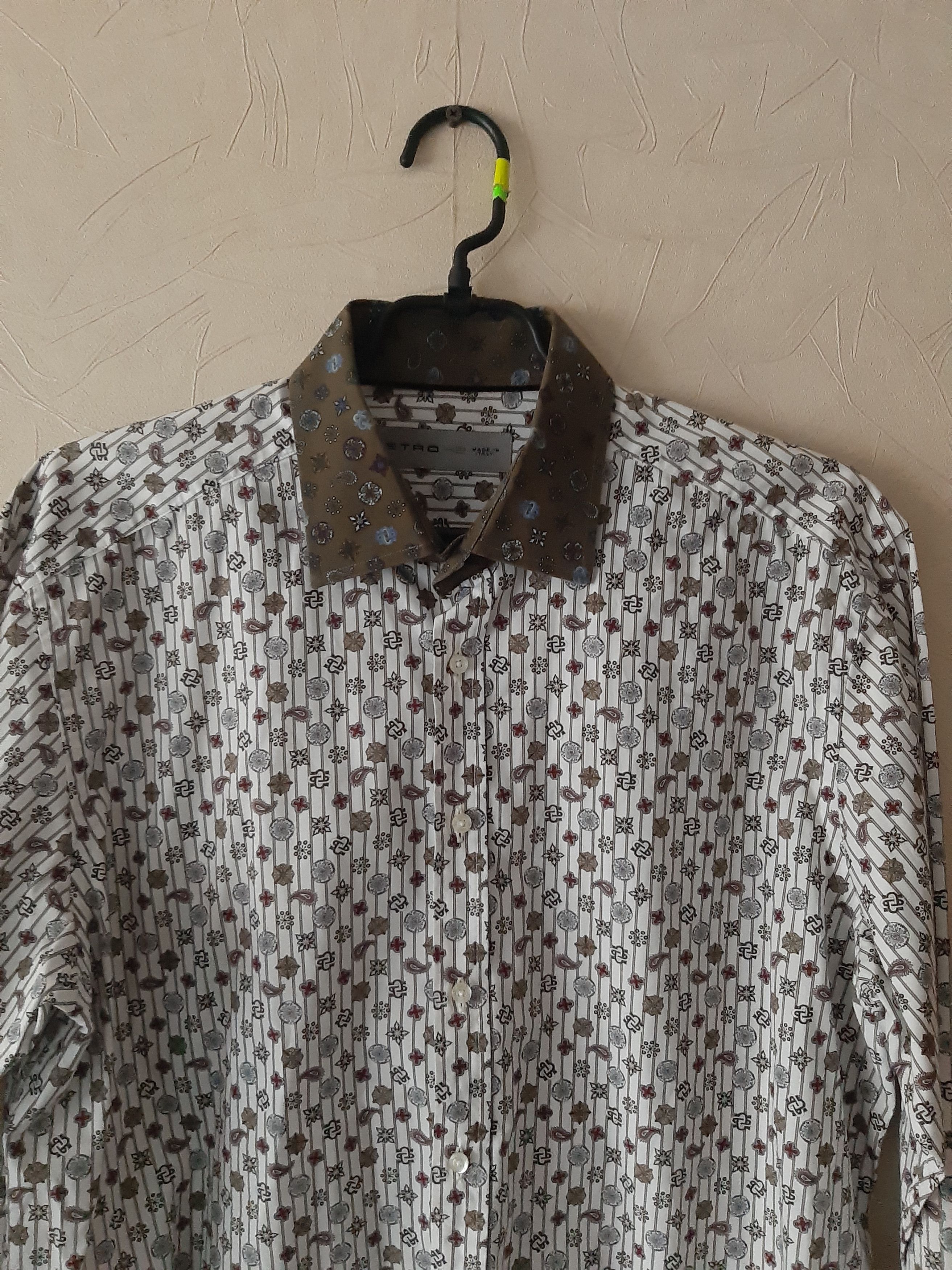 Etro Etro 42 All Over Print Pattern Long Sleeve Button up shirt Size US L / EU 52-54 / 3 - 2 Thumbnail