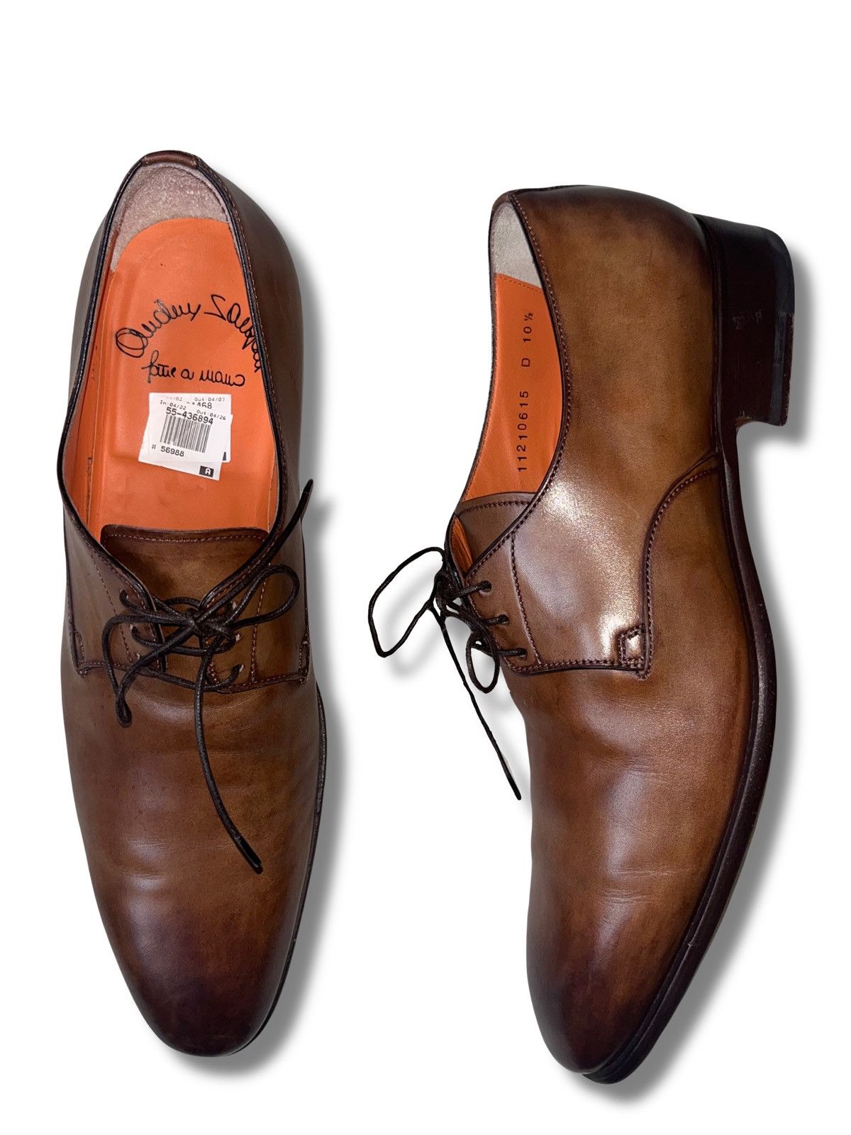 Santoni Handmade Santoni Leather Shoes Size US 10.5 / EU 43-44 - 5 Thumbnail