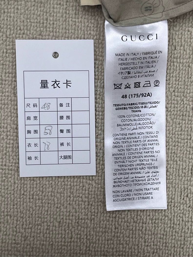 Gucci Gucci SS24 printed pointed collar single-breasted short-sl Size US M / EU 48-50 / 2 - 5 Thumbnail
