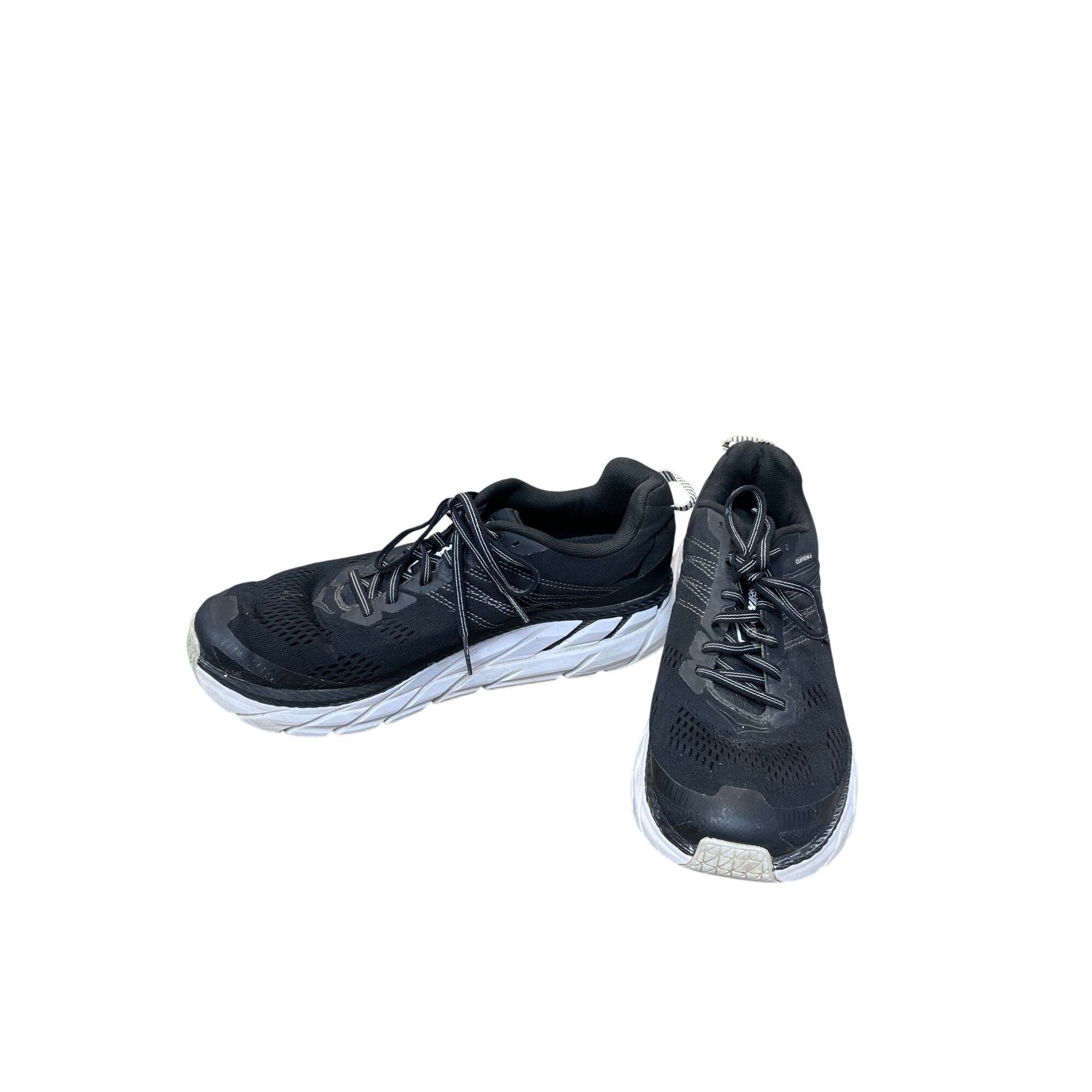 Hoka Hoka One Clifton 6 Mens Black/White Running Walking Shoes Si Size US 9.5 / EU 42-43 - 2 Thumbnail