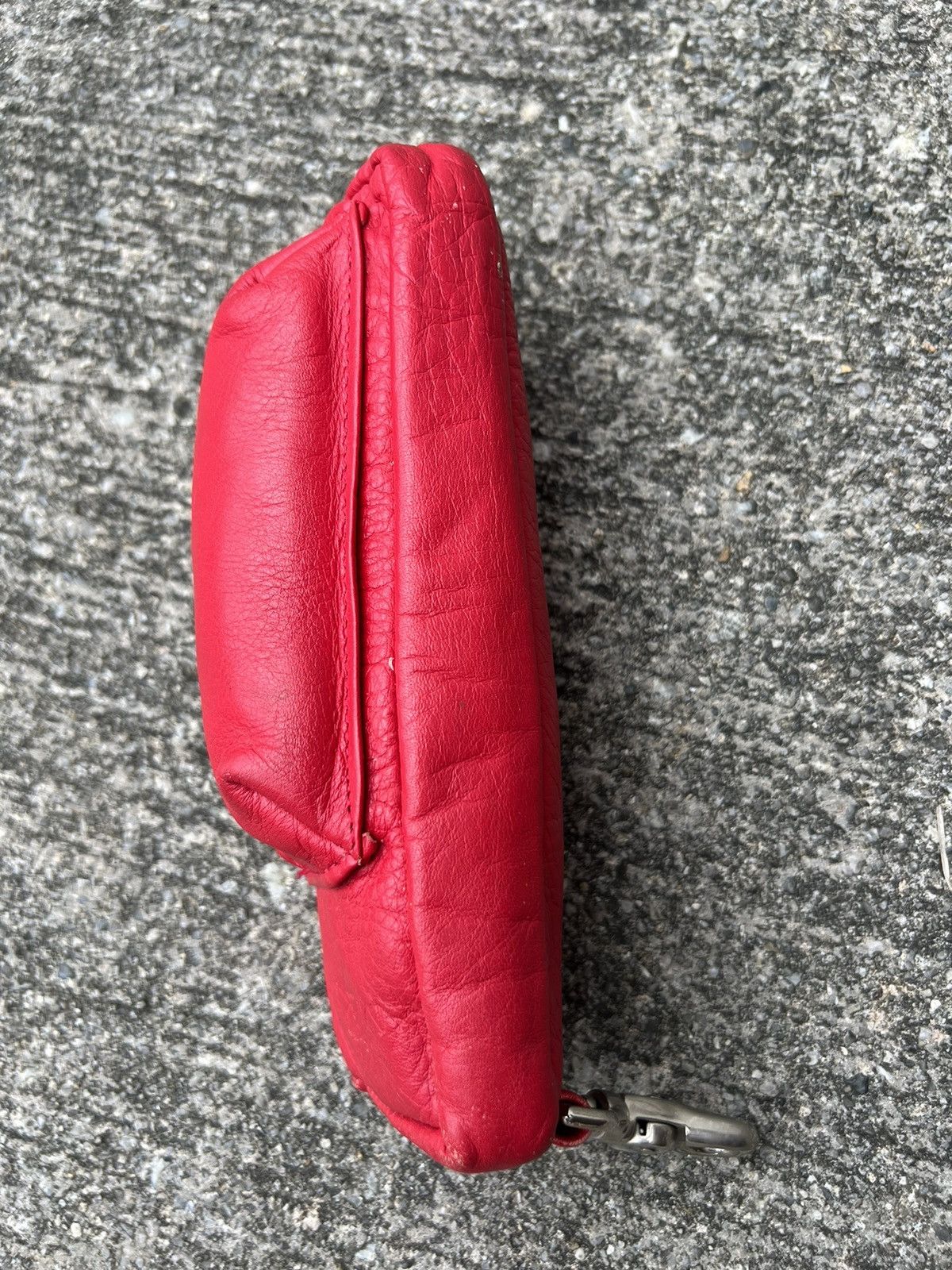 Japanese Brand × Vintage Vintage Milk Boy Japan Red Leather Small Pouch Bag Size ONE SIZE - 10 Thumbnail