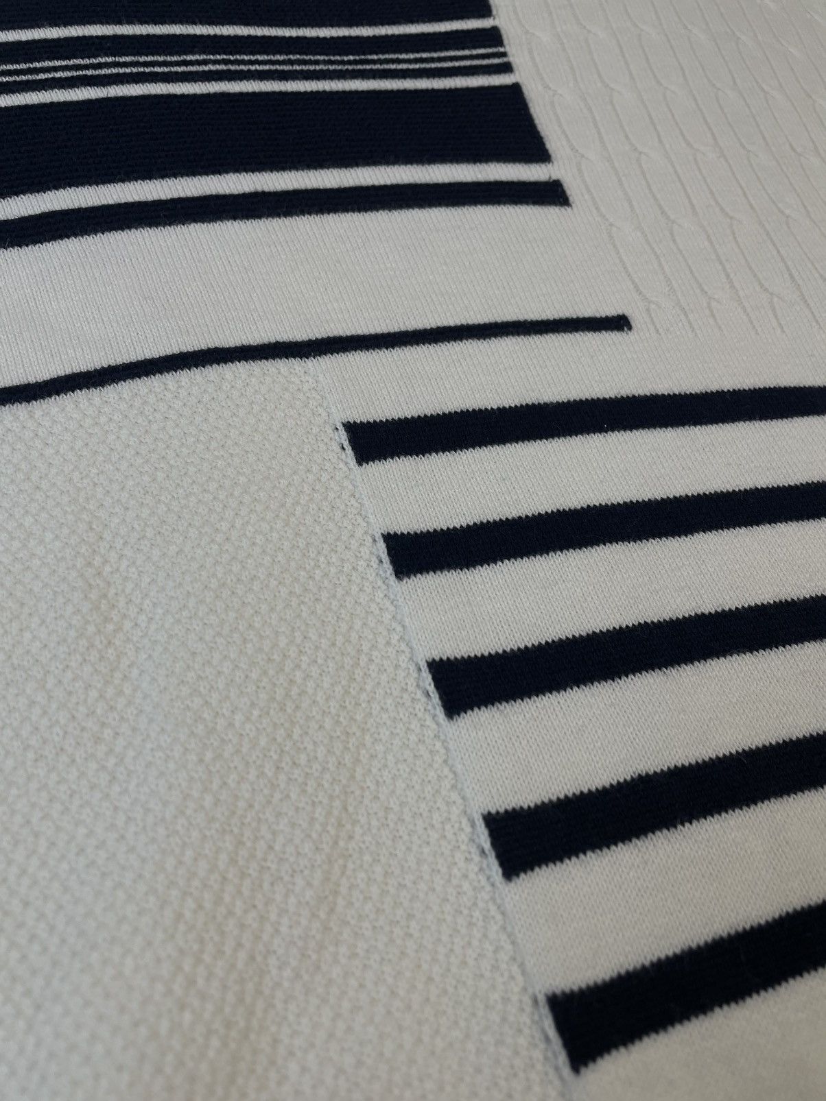 20471120 🇯🇵 SEMANTIC DESIGN KNITTED SHORT SLEEVE TSHIRT Size US L / EU 52-54 / 3 - 6 Thumbnail