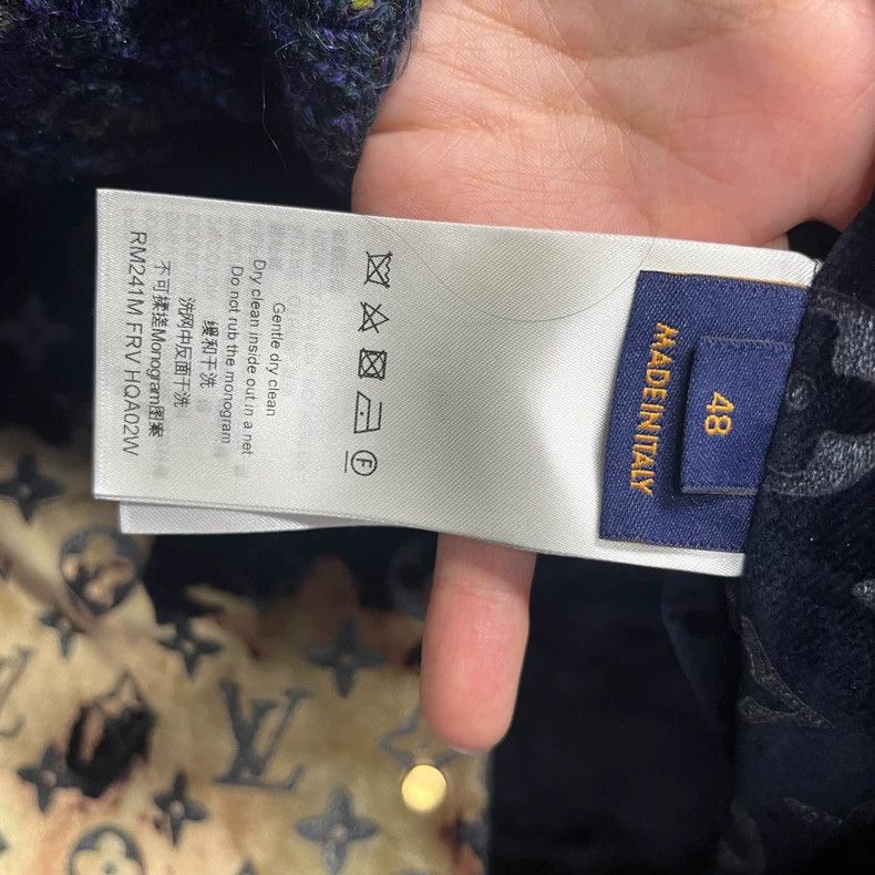 Louis Vuitton LOUIS VUITTON Multicolor fire cloud print lapel single-brea Size US M / EU 48-50 / 2 - 3 Thumbnail