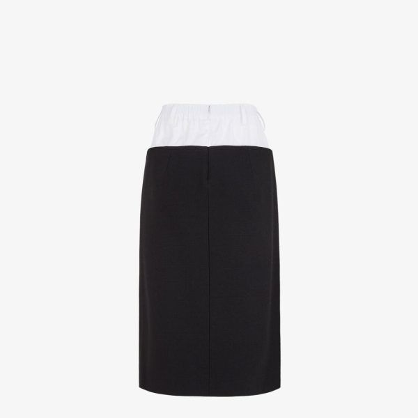 Fendi o1loc1c0824 Skirt in Black Size 34" / US 12 / IT 48 - 2 Thumbnail