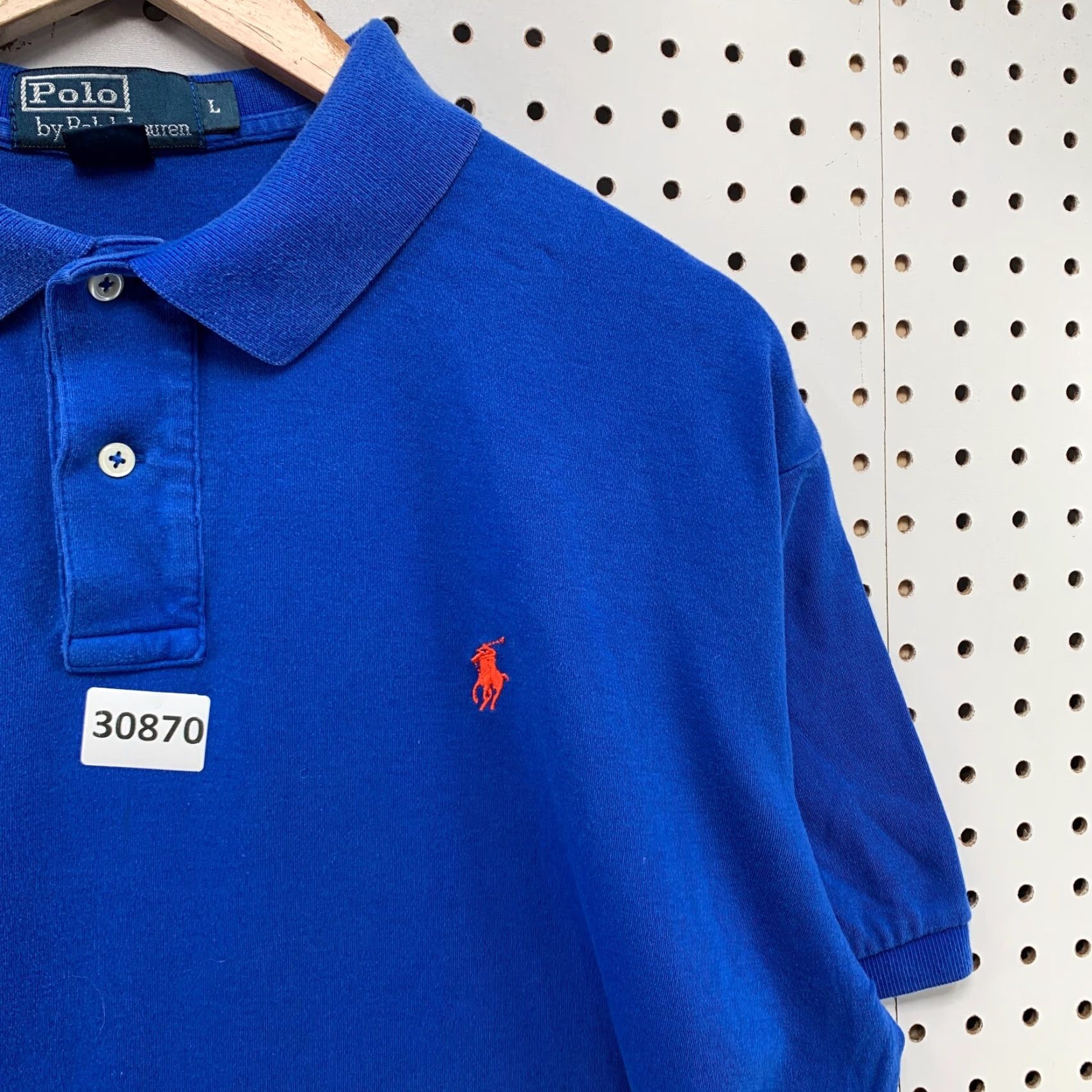 Polo Ralph Lauren Vintage Polo Ralph Lauren Polo Shirt Men Large Blue Short Sleeve Collared Casual Cotton Size US L / EU 52-54 / 3 - 7 Thumbnail