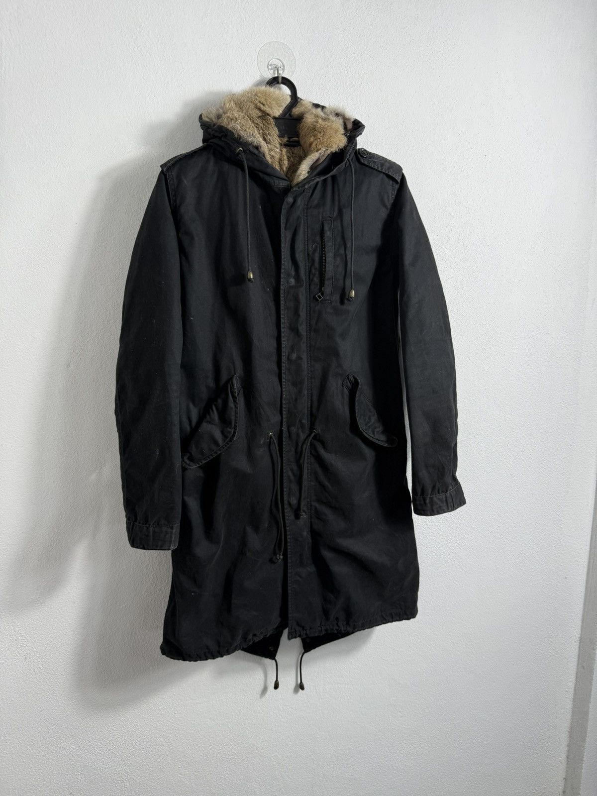 GOA Japan Brand Parka Jacket With Faux Fur Inner Fish Tail Style Size US S / EU 44-46 / 1 - 2 Thumbnail