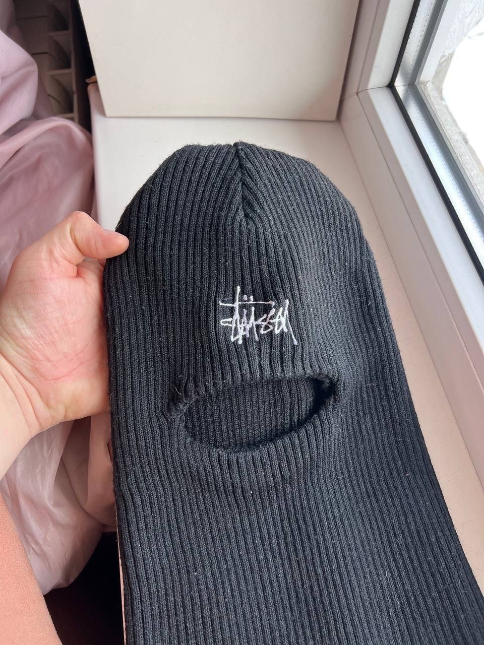 Stussy Stussy Vintage 90s Balaclava Hat Ribbed Black Skateboarding Size ONE SIZE - 2 Thumbnail