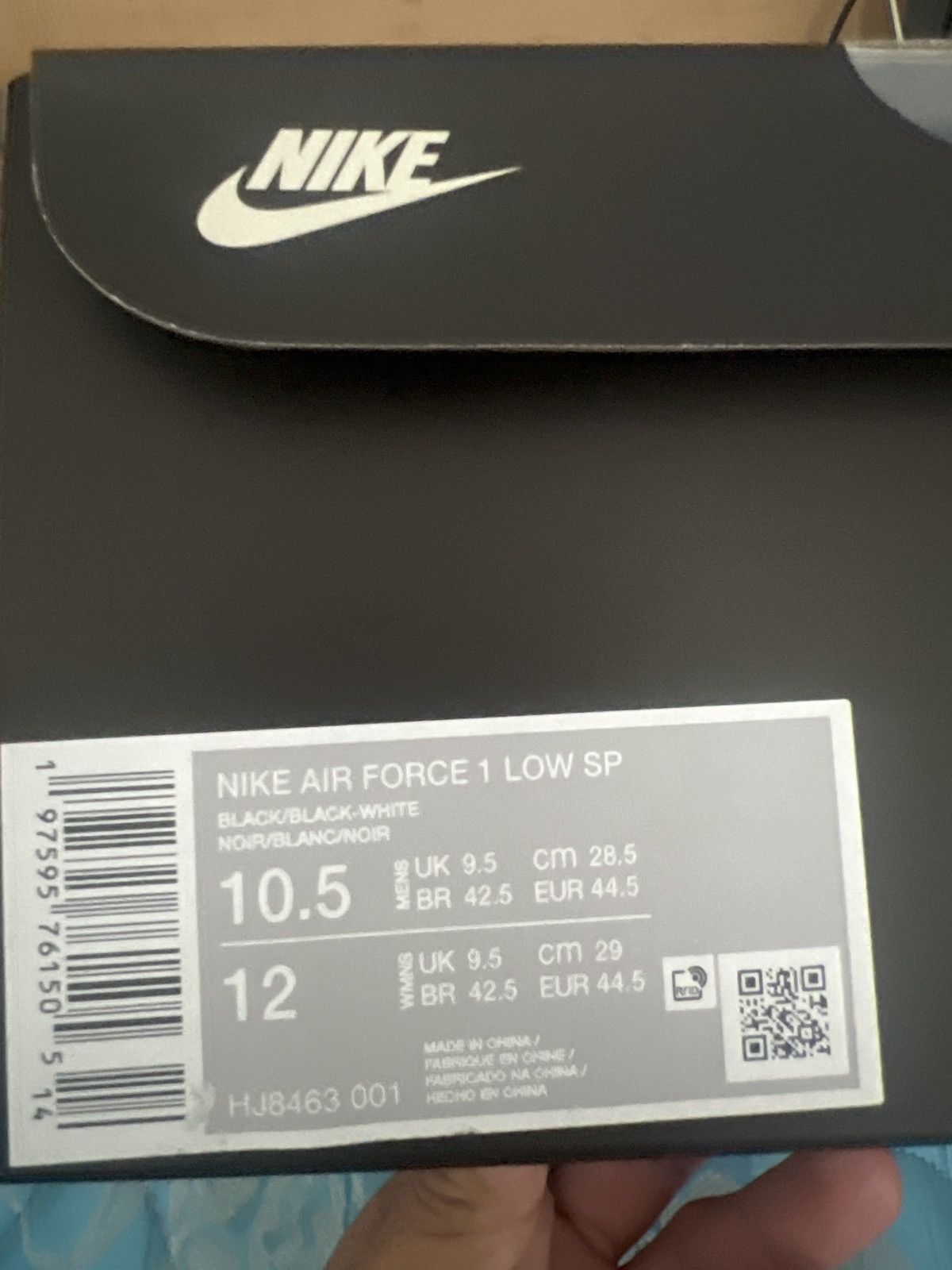 Nike Black flea market Af1 Size US 10.5 / EU 43-44 - 7 Thumbnail