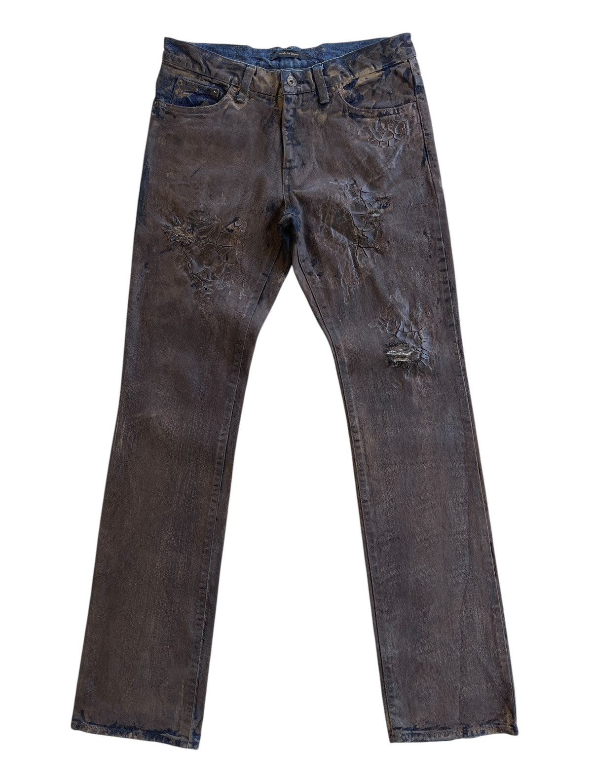 semanticdesign RARE❗️SemanticDesign Waxed Jeans Size US 33 - 3 Thumbnail