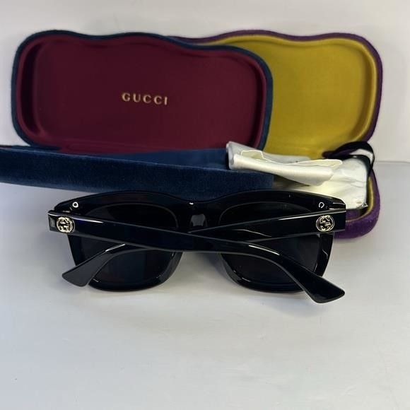 Gucci New Authentic GUCCI Square Frame Sunglasses GG0326S Black Size ONE SIZE - 10 Thumbnail