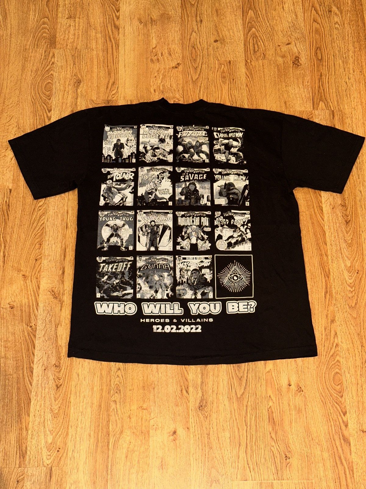 Metro Boomin × Rap Tees Metro Boomin All Star Cast Trap Rapper Comic Book Heroes Tee Size US XL / EU 56 / 4 - 11 Thumbnail
