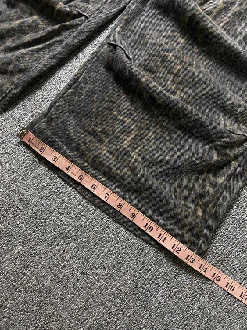 Japanese Brand DAZY Brand Wide Leg Leopard Cargo Pants (185) Size 28" / US 6 / IT 42 - 10 Thumbnail