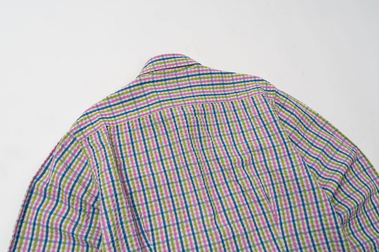 Etro 🔵ETRO Italy 39 Multicolour Check Bottom Up Shirt Made Italy Size US M / EU 48-50 / 2 - 16 Thumbnail