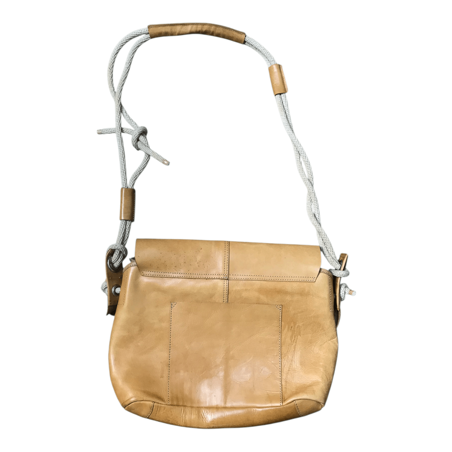 Genuine Leather Vintage Leather Brown Sling Bag Size ONE SIZE - 5 Thumbnail