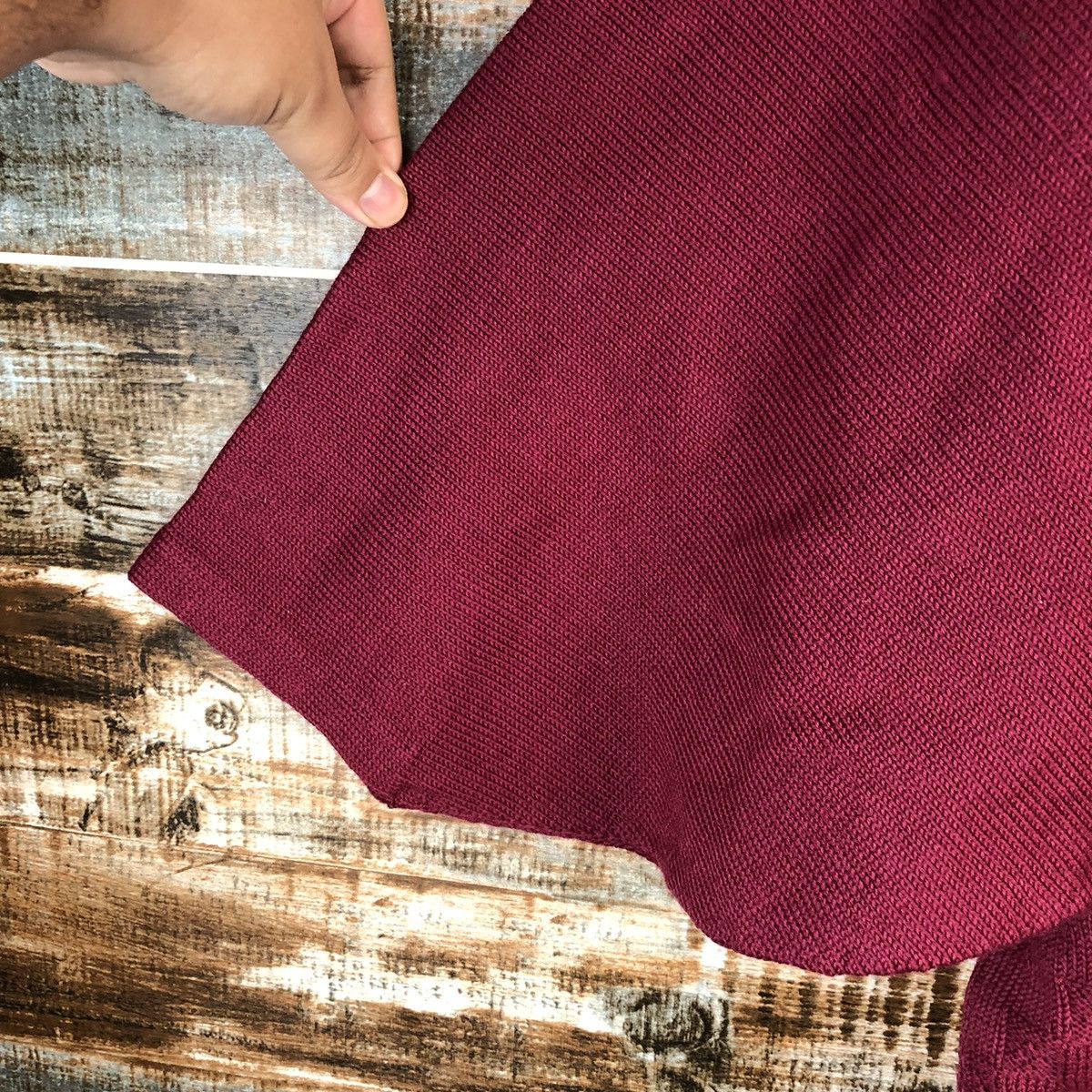 Vintage Japan vintage cardigan Maroon Kimono #A2487 Size US L / EU 52-54 / 3 - 14 Thumbnail