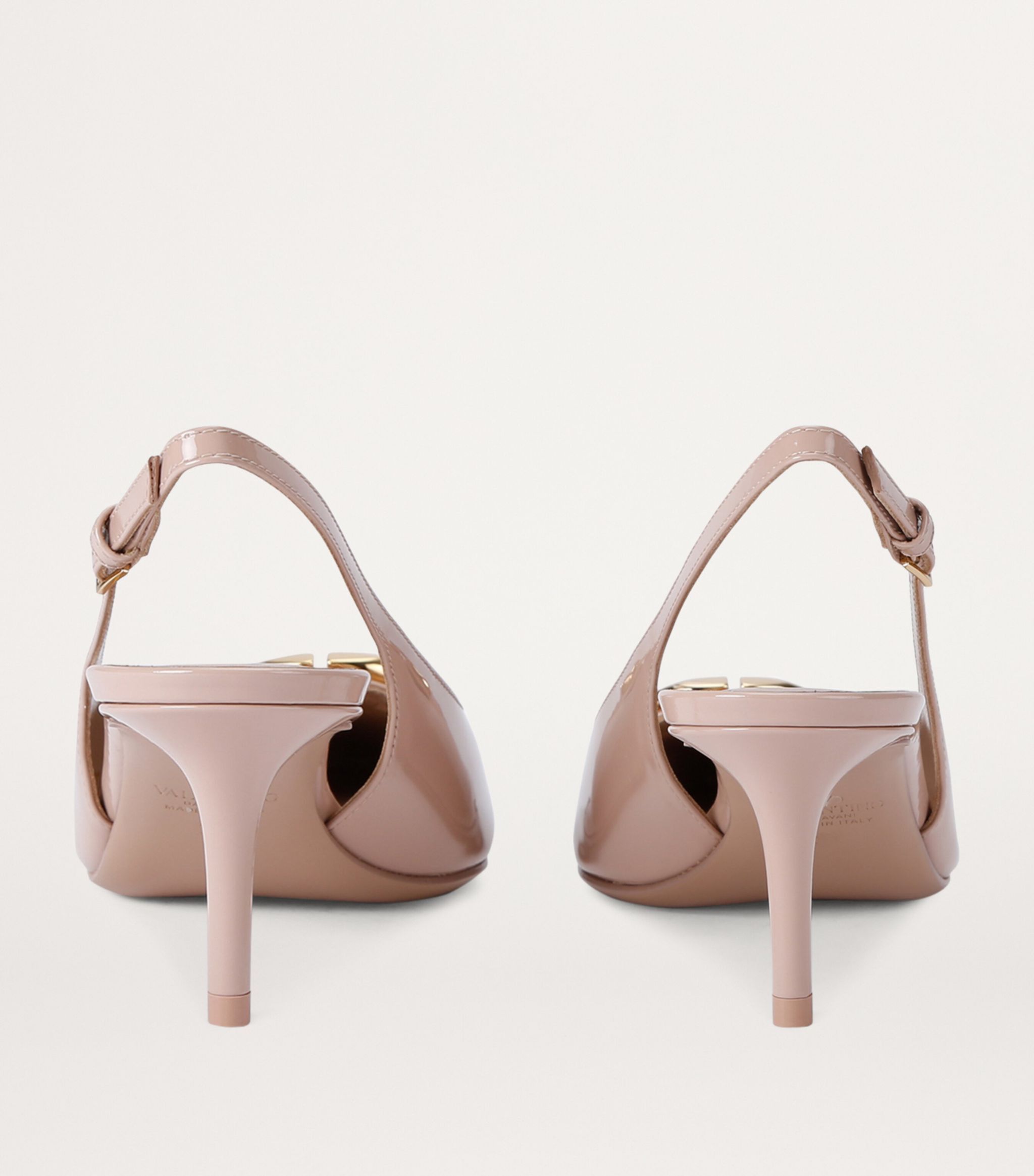 Valentino o1s22i1n0924 Slingback Vlogo Decollete Pumps in Neutro Size US 6 / IT 36 - 2 Thumbnail