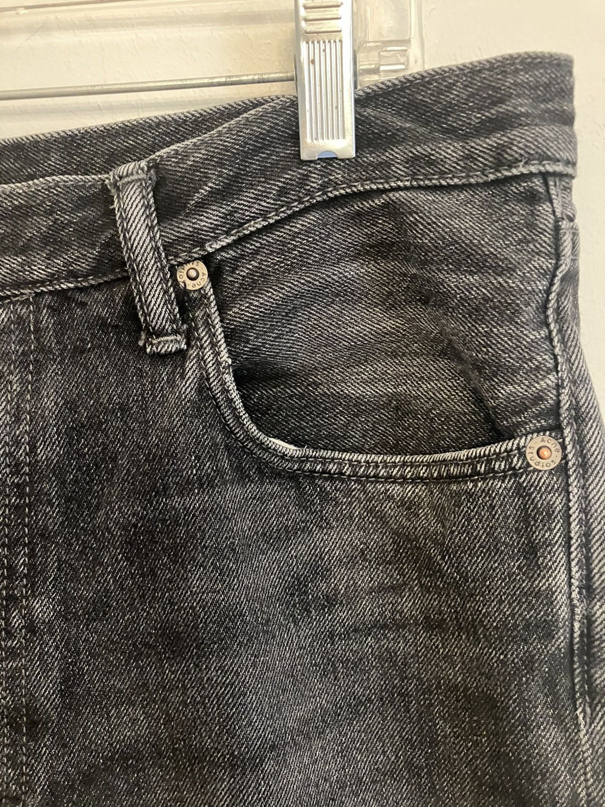 Acne Studios Acne Studios 1996 Vintage Black Regular Fit Jeans (SS22) Size US 34 / EU 50 - 6 Thumbnail