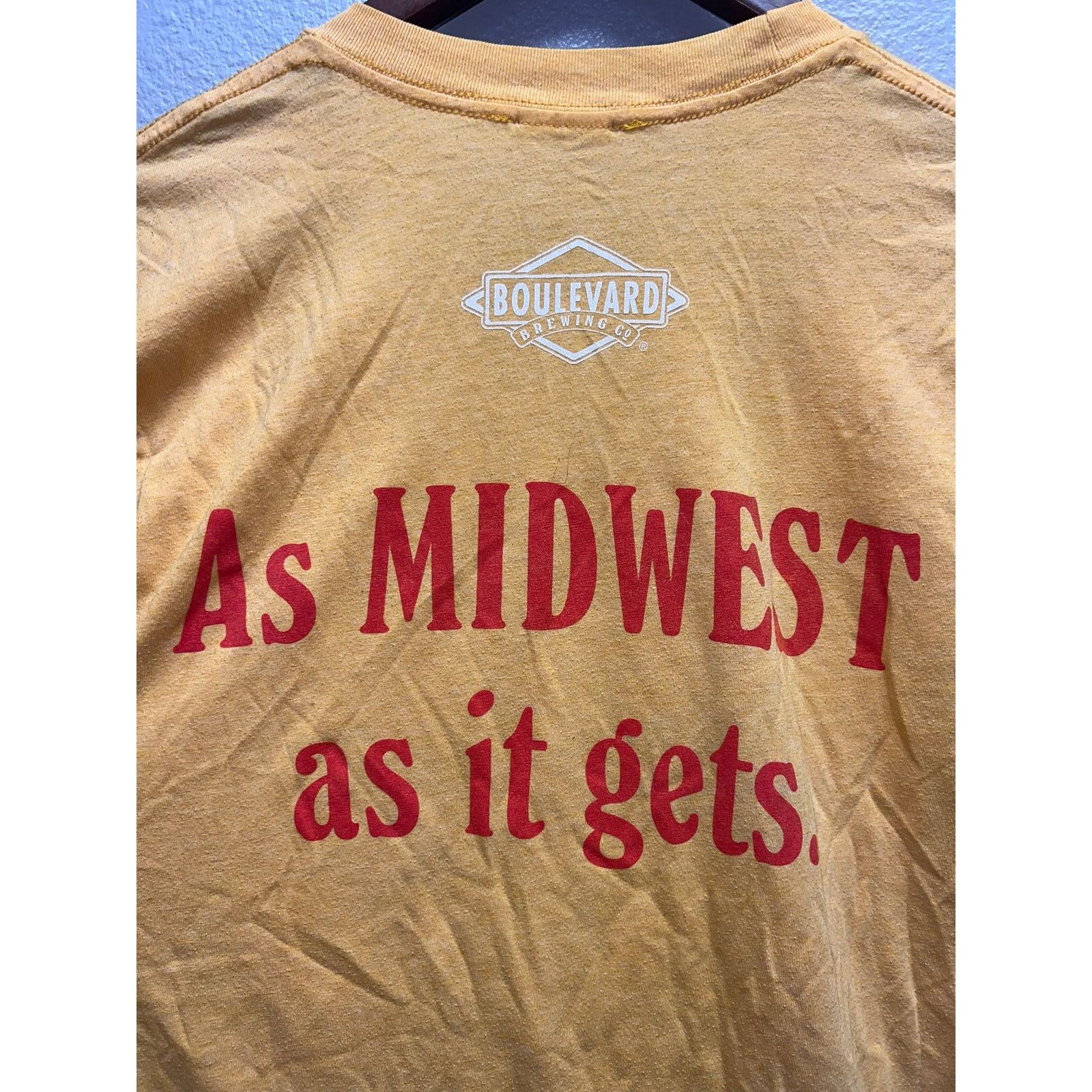 Vintage Wheat Beer Shirt Charlie Hustle Boulevard Brewing Tee S Size US S / EU 44-46 / 1 - 7 Thumbnail