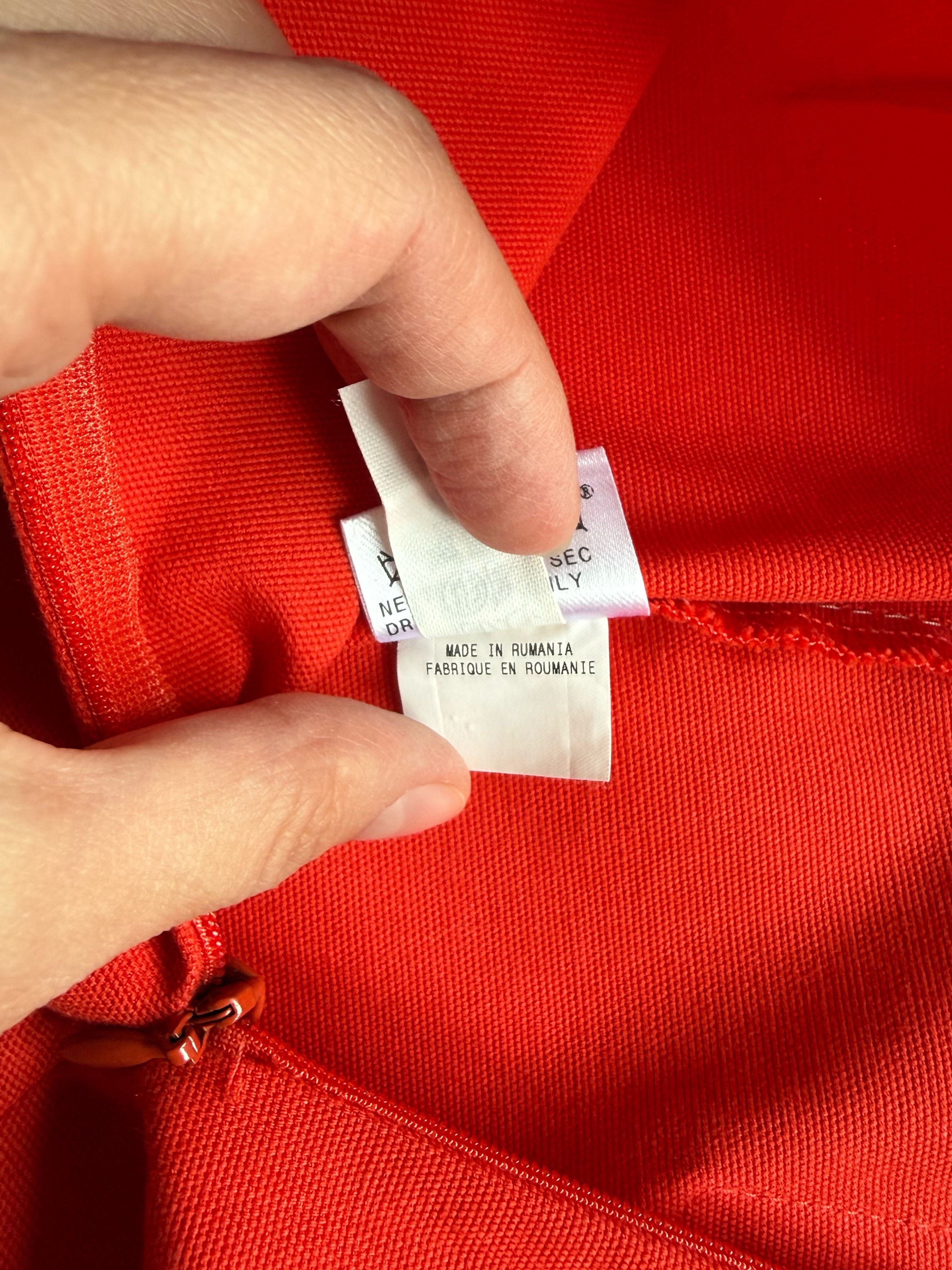 PAULE KA Paule Ka Red Textured Mini Skirt Contrast Stitch 60s Style Size 26" / US 2 / IT 38 - 6 Thumbnail