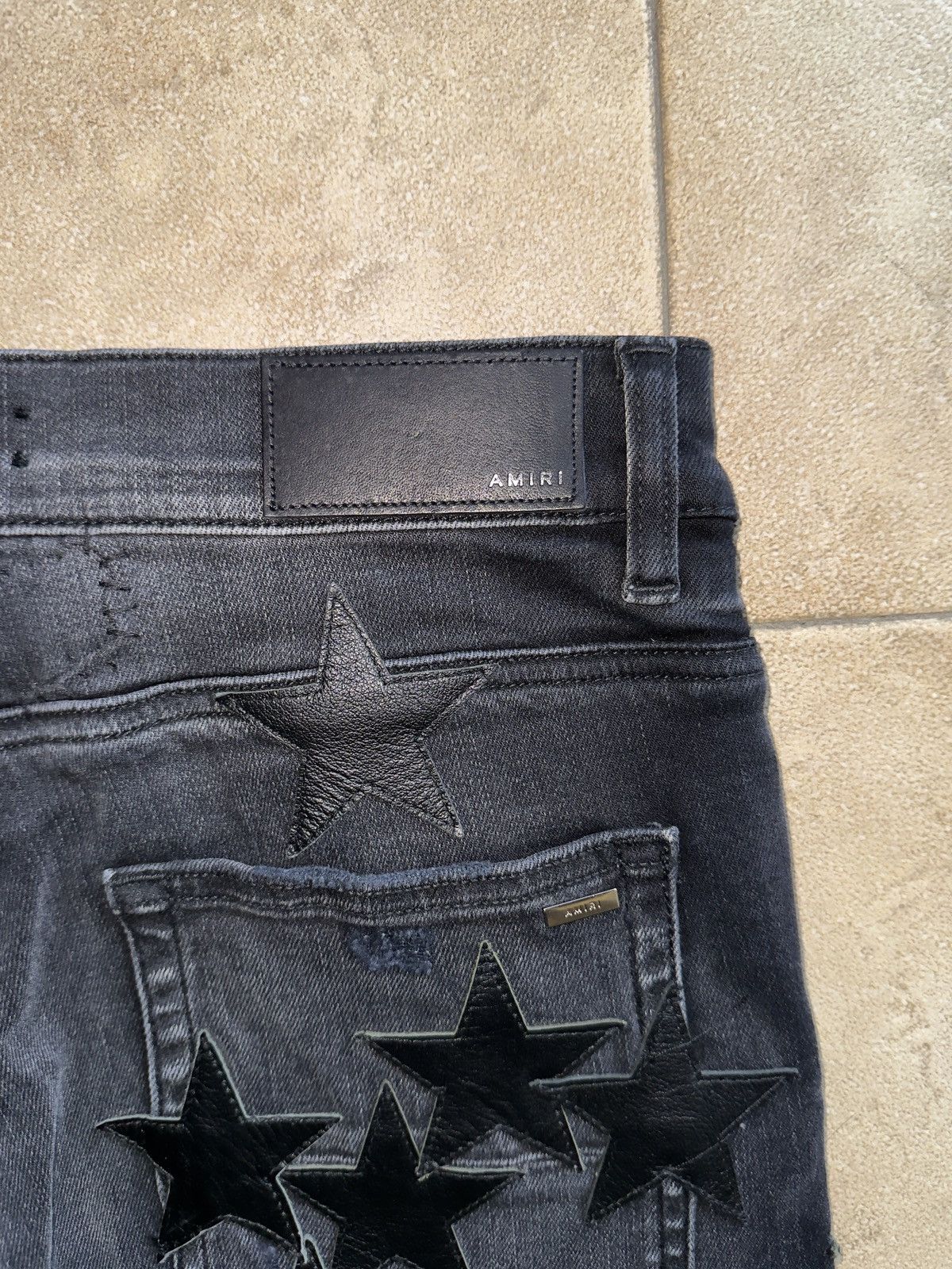 Amiri Amiri Chemist leather star aged jeans Size US 30 / EU 46 - 14 Thumbnail