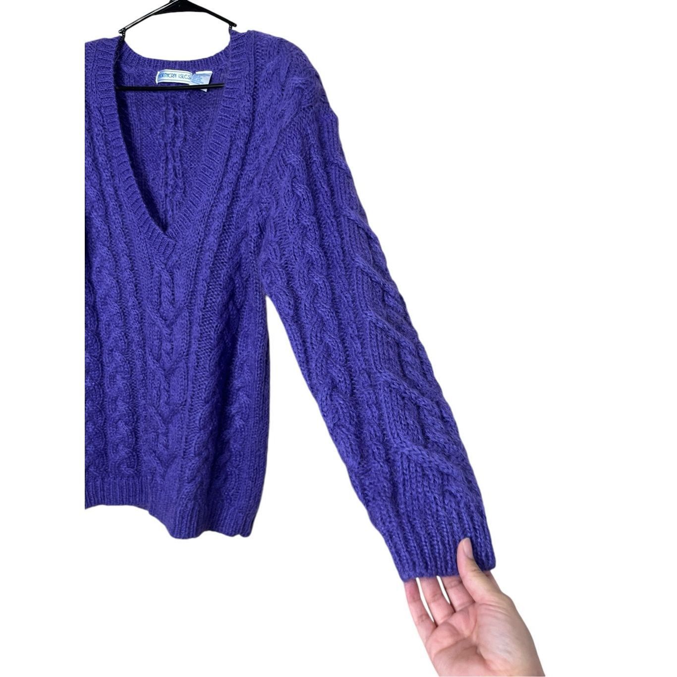 Northern Isles Vintage Northern Isles Purple Mohair Wool Blend Sweater Size Size S / US 4 / IT 40 - 3 Thumbnail