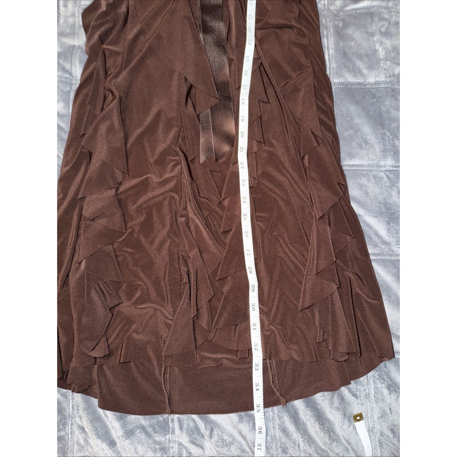 Other Vintage 90’s Baby Doll Satin Bow Evening Dress Sz L w/scarf Size L / US 10 / IT 46 - 10 Thumbnail