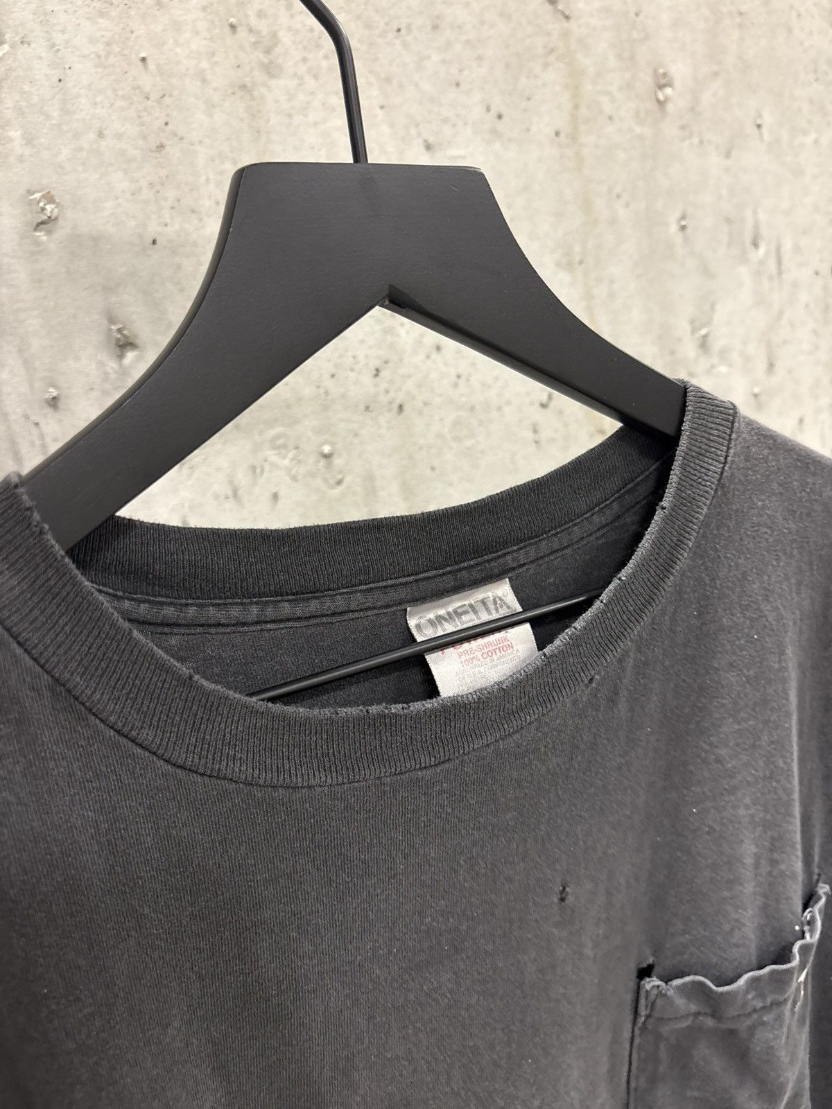Vintage Vintage Blank Shirt Faded Tee Boxy Distressed Grunge Band Size US XL / EU 56 / 4 - 6 Thumbnail
