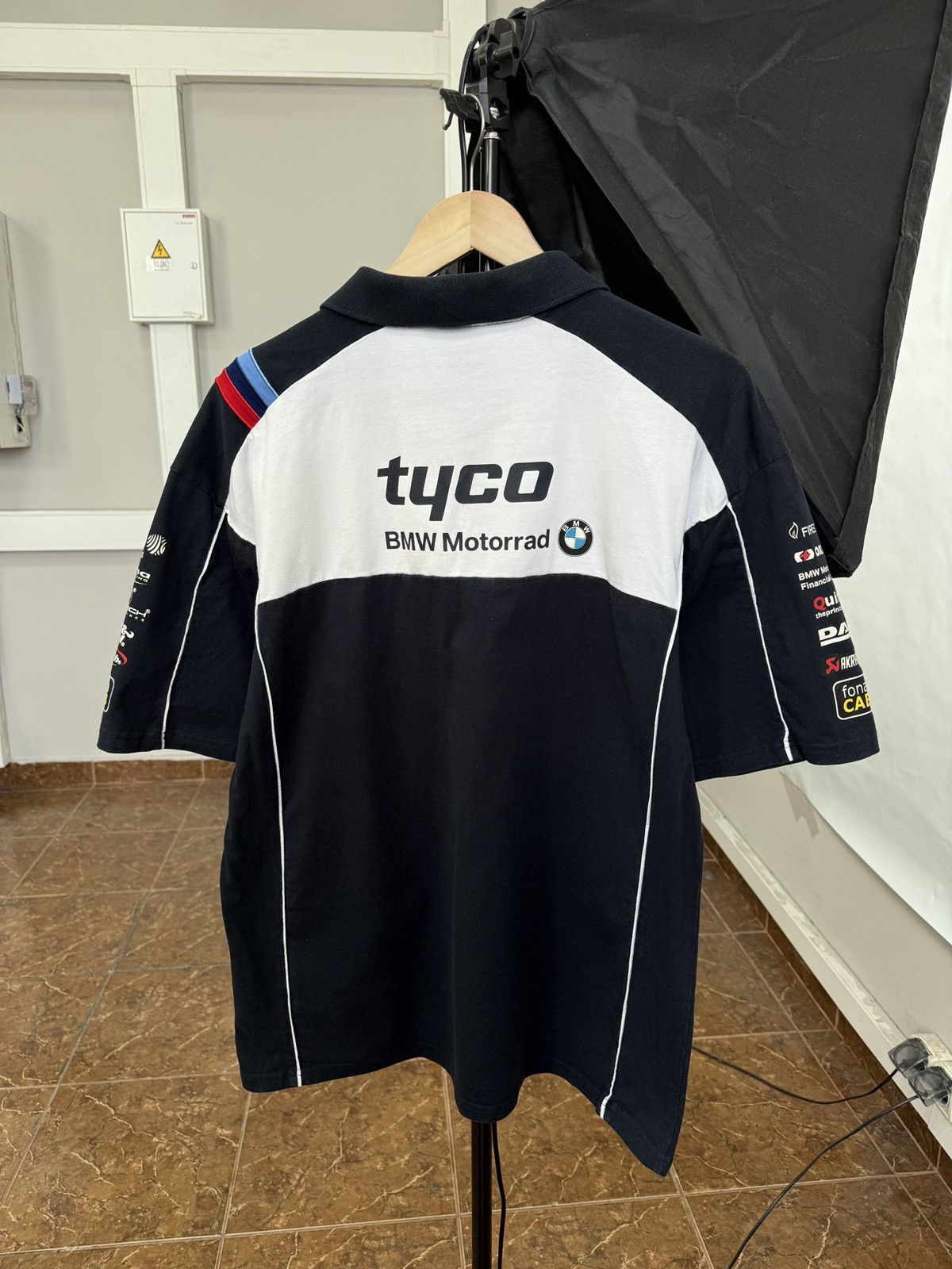 BMW 🇩🇪 Vintage BMW Motorrad Tyco Akrapovic Racing Team Polo Shirt Size US XXL / EU 58 / 5 - 2 Thumbnail