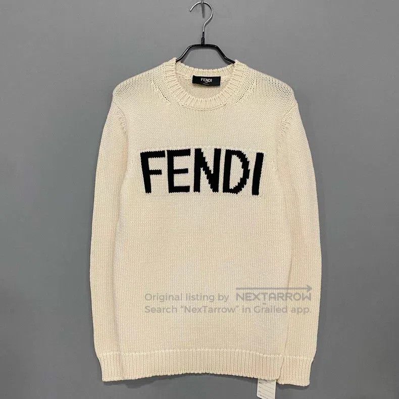 Fendi Fendi Letter Logo Knit Wool Sweater Size US S / EU 44-46 / 1 - 1 Thumbnail