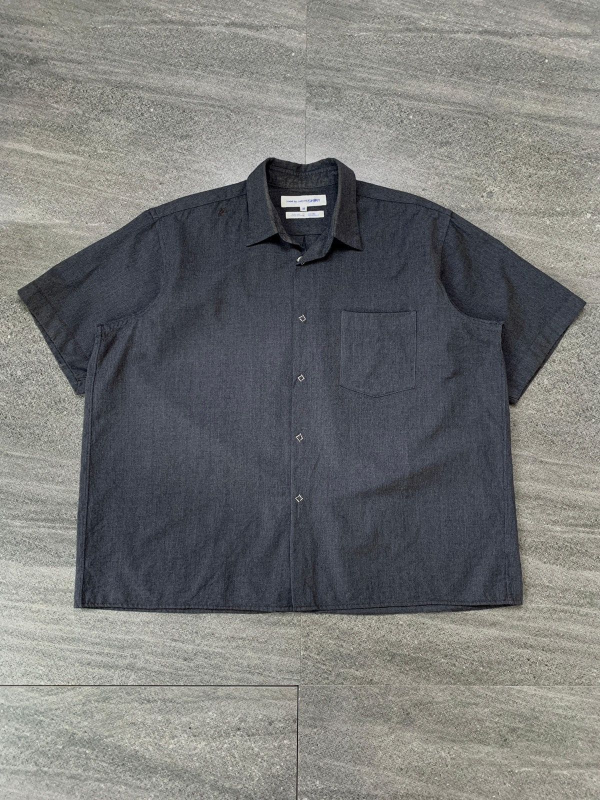 Comme des Garcons SHIRT FREE TAX Wool Boxy Camp Collar Shirts Size US M / EU 48-50 / 2 - 2 Thumbnail