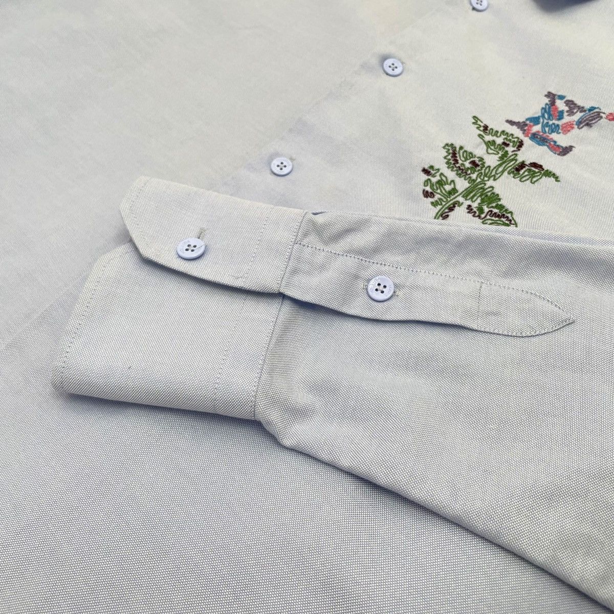 Louis Vuitton Louis Vuitton Floral Embroidered Long Sleeve Shirt K26WX Size US S / EU 44-46 / 1 - 4 Thumbnail