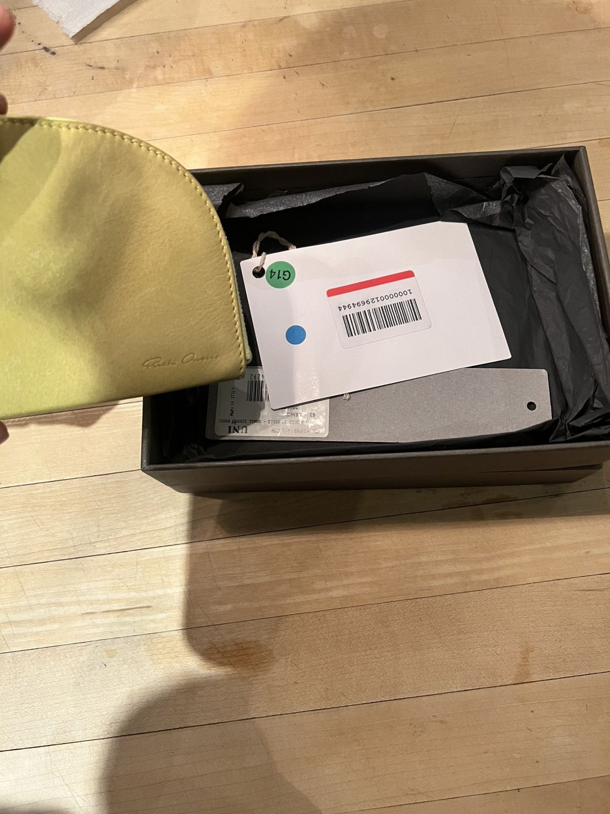 Rick Owens Rick Owens Lime Green Leather Wallet Size ONE SIZE - 3 Thumbnail
