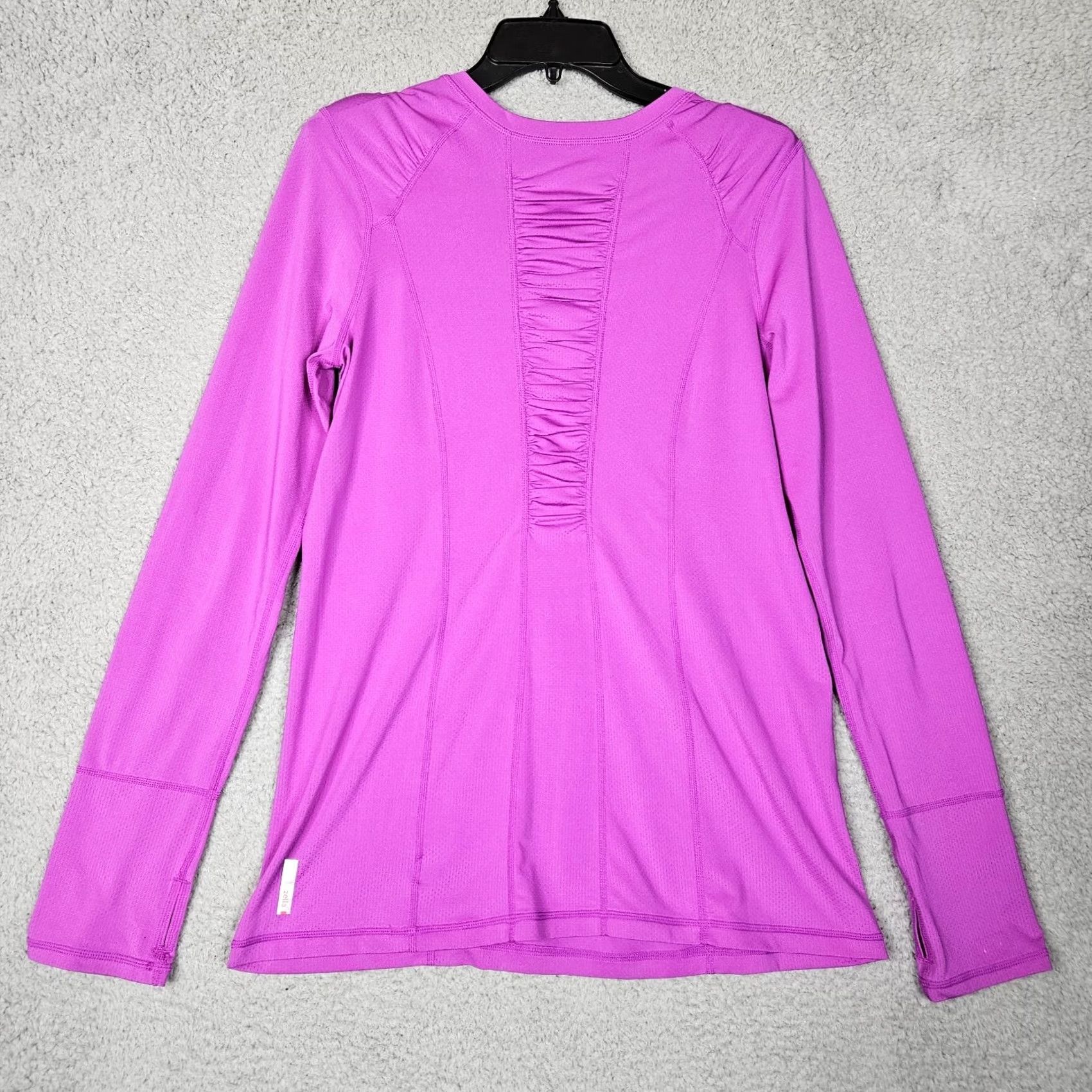 Vintage Zella Womens Round Neck Long Sleeve Top M Pink Regular Activewear Casual Sports Wear Shirt Women’s Size M Size M / US 6-8 / IT 42-44 - 8 Thumbnail