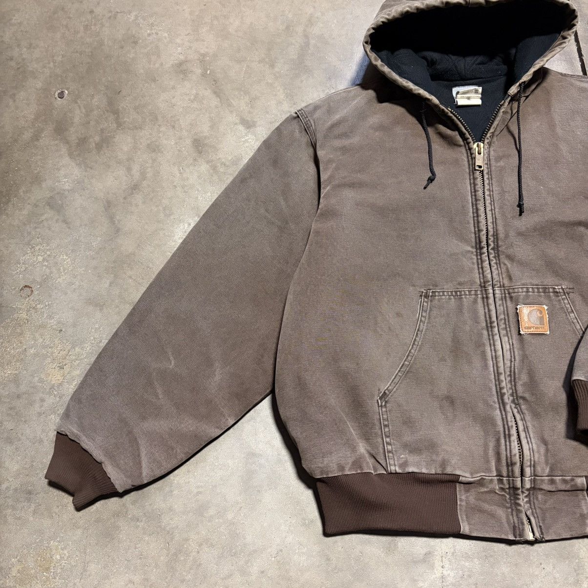 Carhartt Vintage Carhartt Hooded Jacket Workwear Canvas J168 CHT 90s Size US XL / EU 56 / 4 - 2 Thumbnail