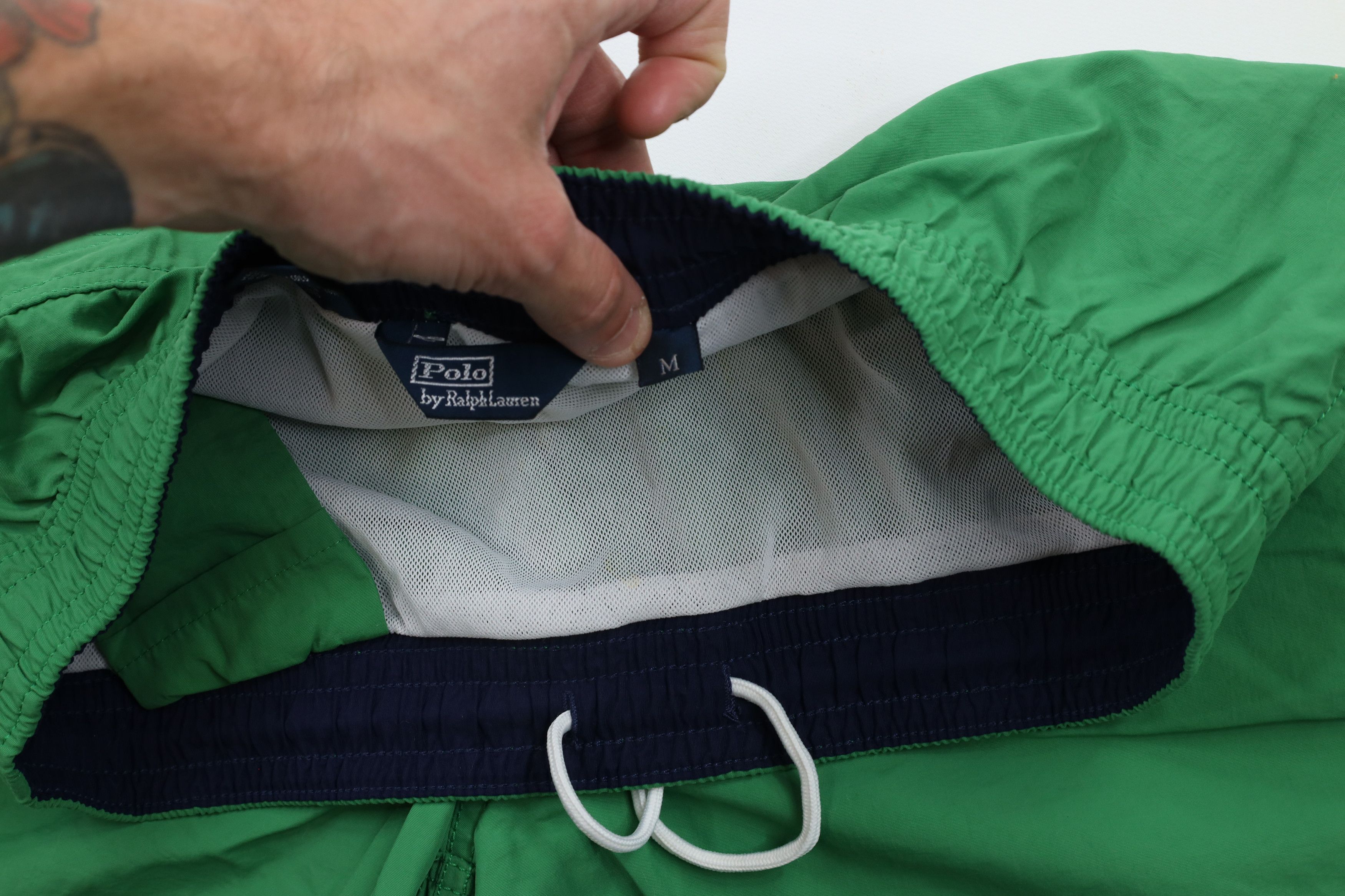 Ralph Lauren × Vintage Vintage 90s Ralph Lauren Knee Shorts Swim Trunks Green Size US 32 / EU 48 - 6 Thumbnail
