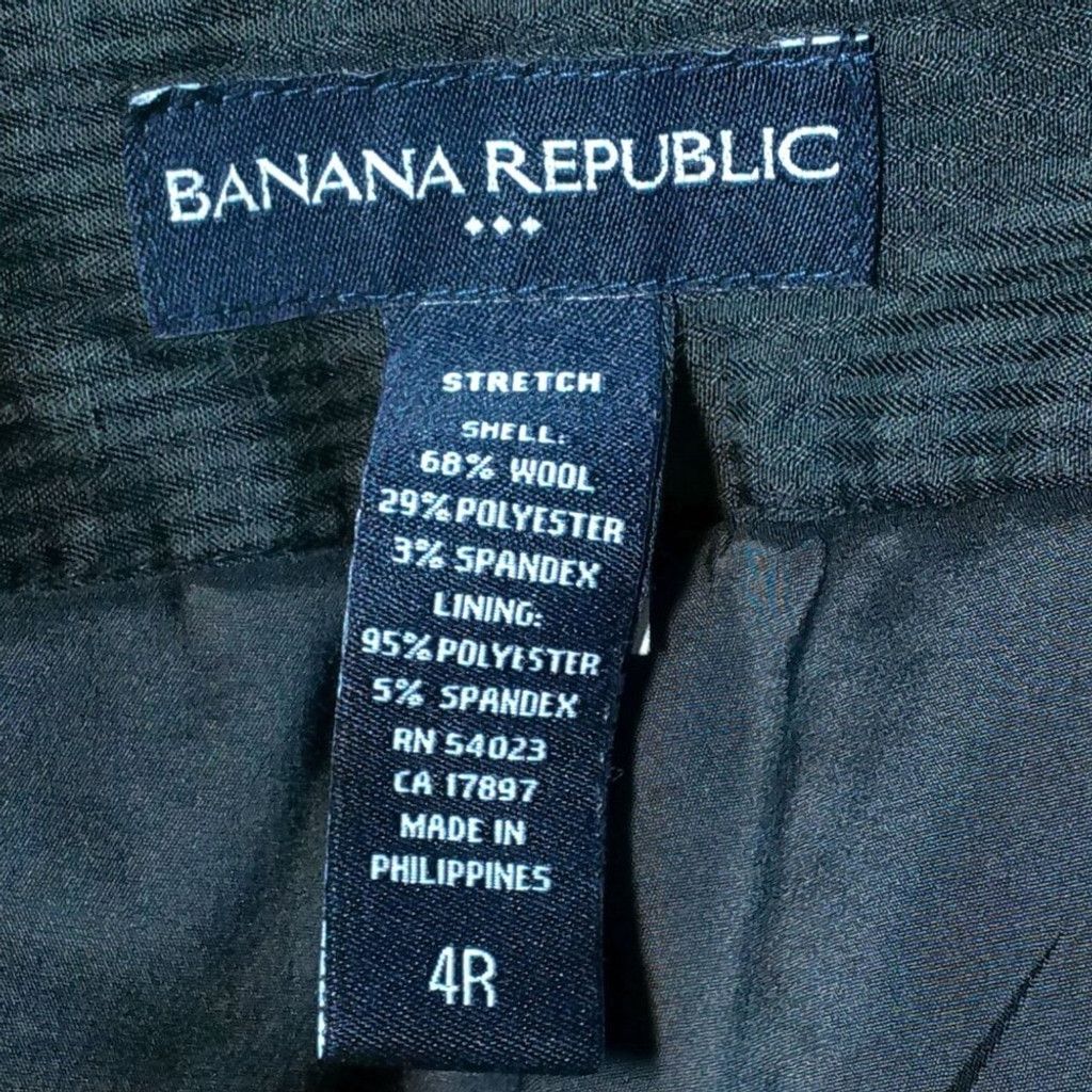 Banana Republic Banana Republic Black Hidden Button Trouser Size 27" / US 4 / IT 40 - 3 Thumbnail