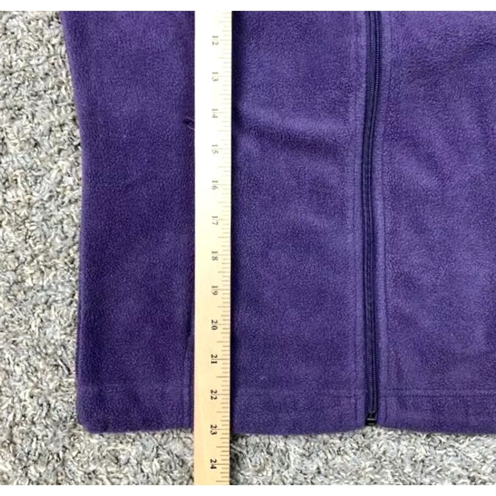 Logo 7 Columbia Fleece Jacket Womens XS Purple Full Zip Warm Pockets Embroidered Logo Size XS / US 0-2 / IT 36-38 - 7 Thumbnail