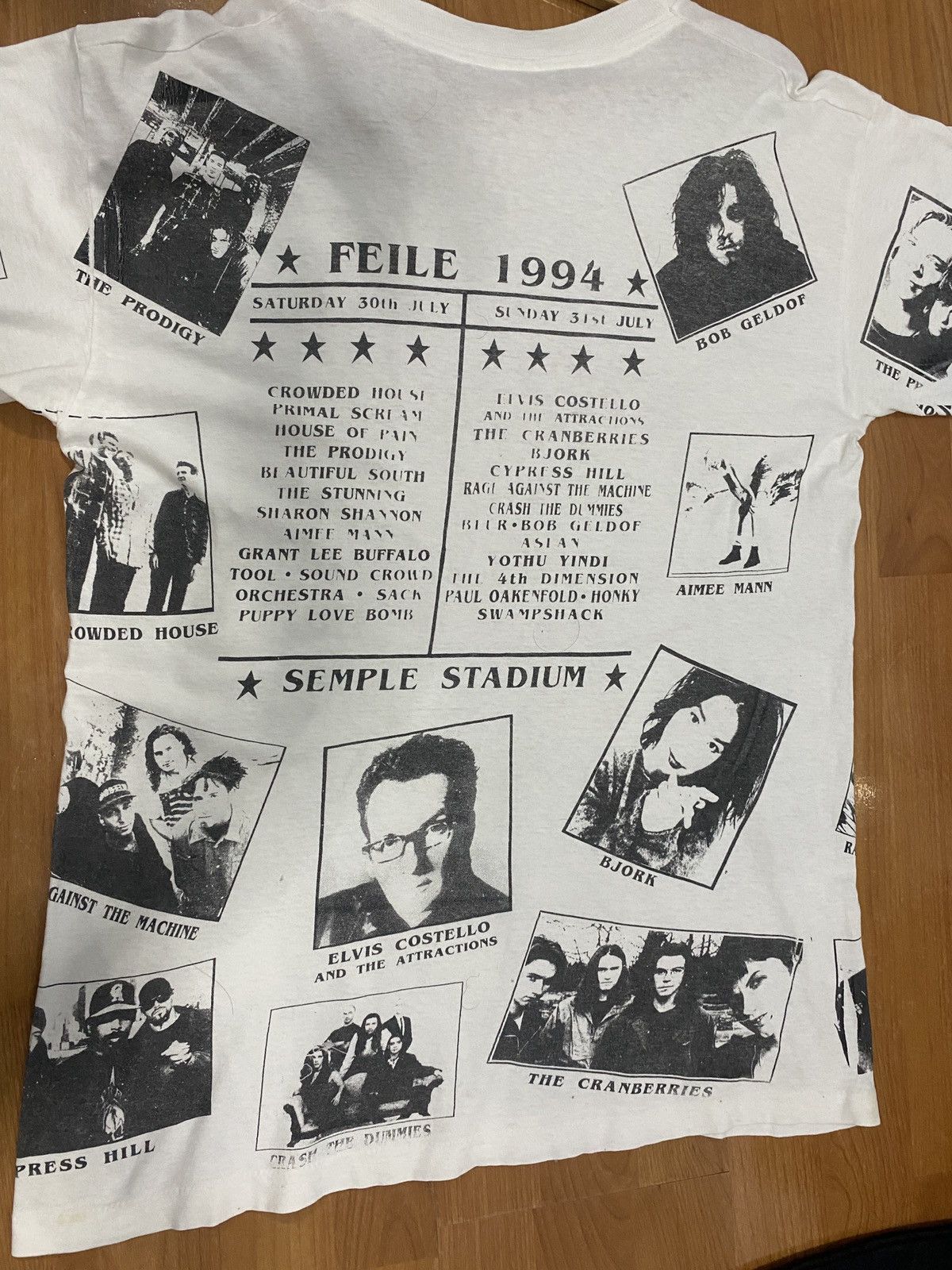 Vintage Feile Festival 1994 Band T-Shirt.