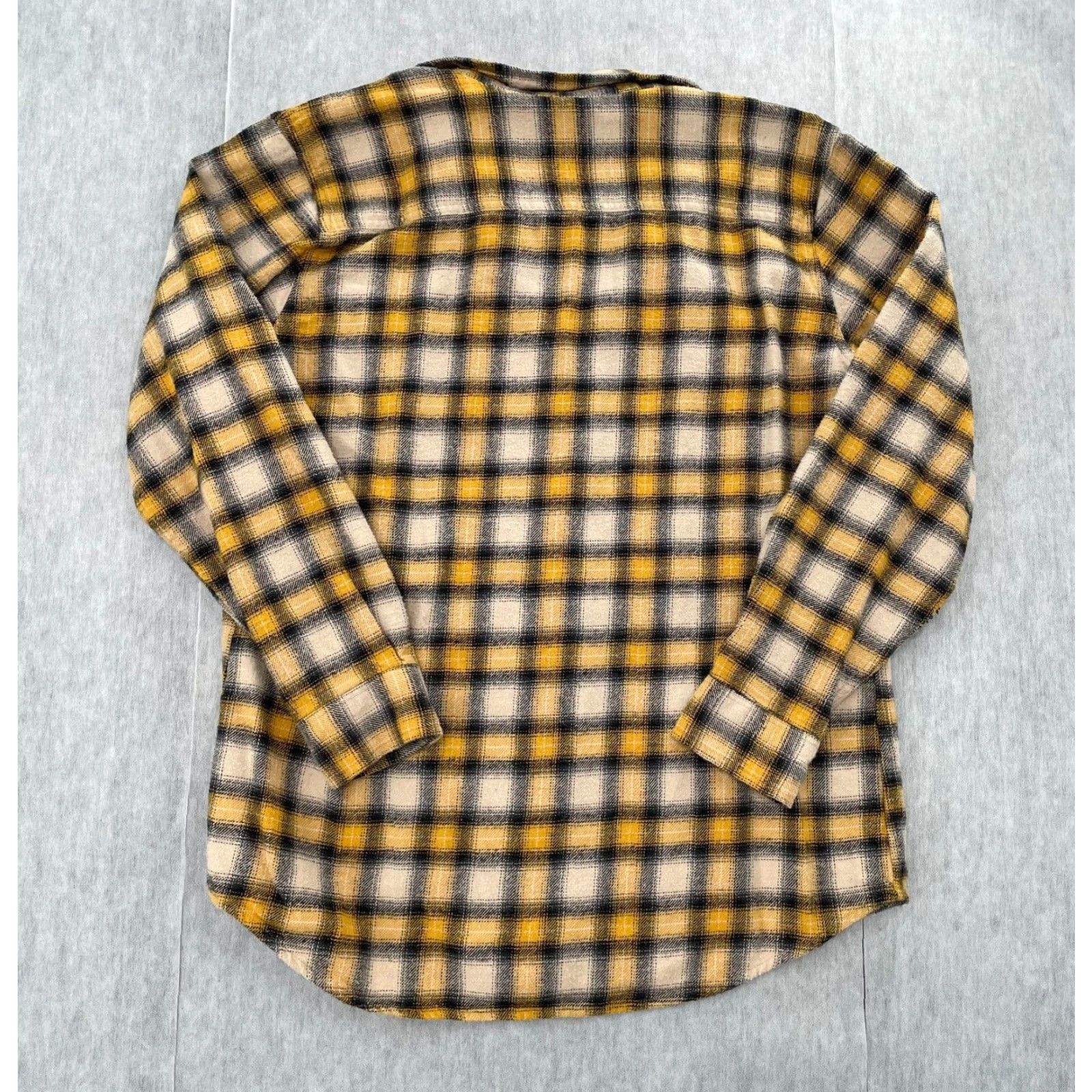 Ralph Lauren VINTAGE Ralph Lauren Polo Jeans Co. Flannel Plaid Shirt Adult Large Yellow Men L Size US L / EU 52-54 / 3 - 2 Thumbnail