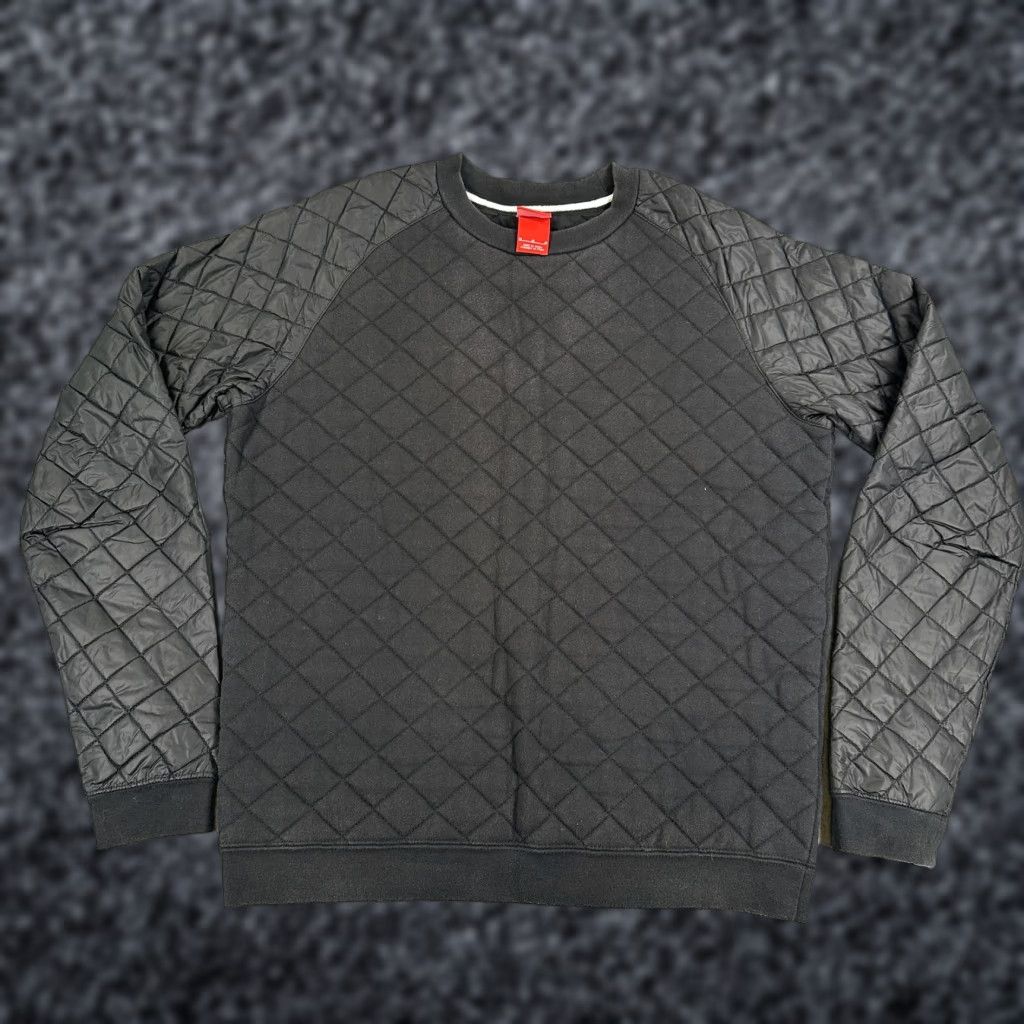 Nike Nike Quilted Sleeve Crewneck Pullover Sweater Womens Medium Black 578945-010 Size M / US 6-8 / IT 42-44 - 1 Thumbnail