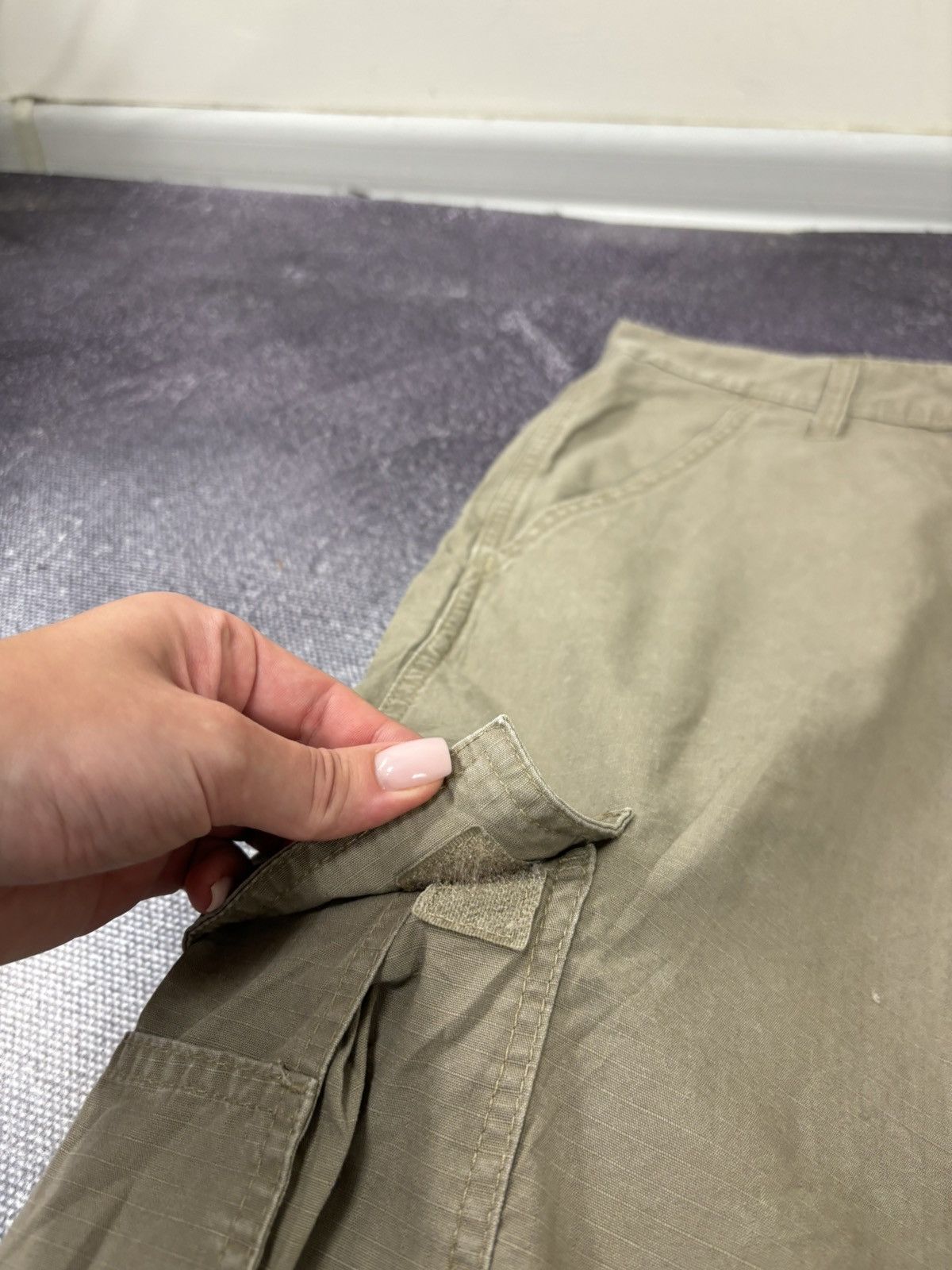 Vintage Vintage Wrangler USA Zip Pocket Hype Baggy Cargo Shorts Size US 36 / EU 52 - 6 Thumbnail