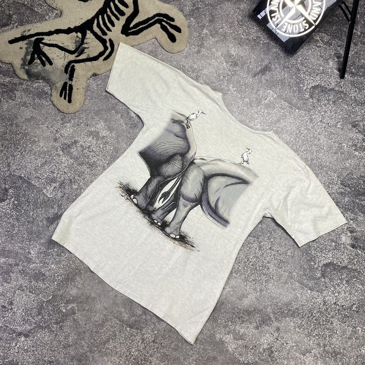 Vintage Vintage Harleguin 1992 Big Elephant logo Nature tee Size US XL / EU 56 / 4 - 4 Thumbnail